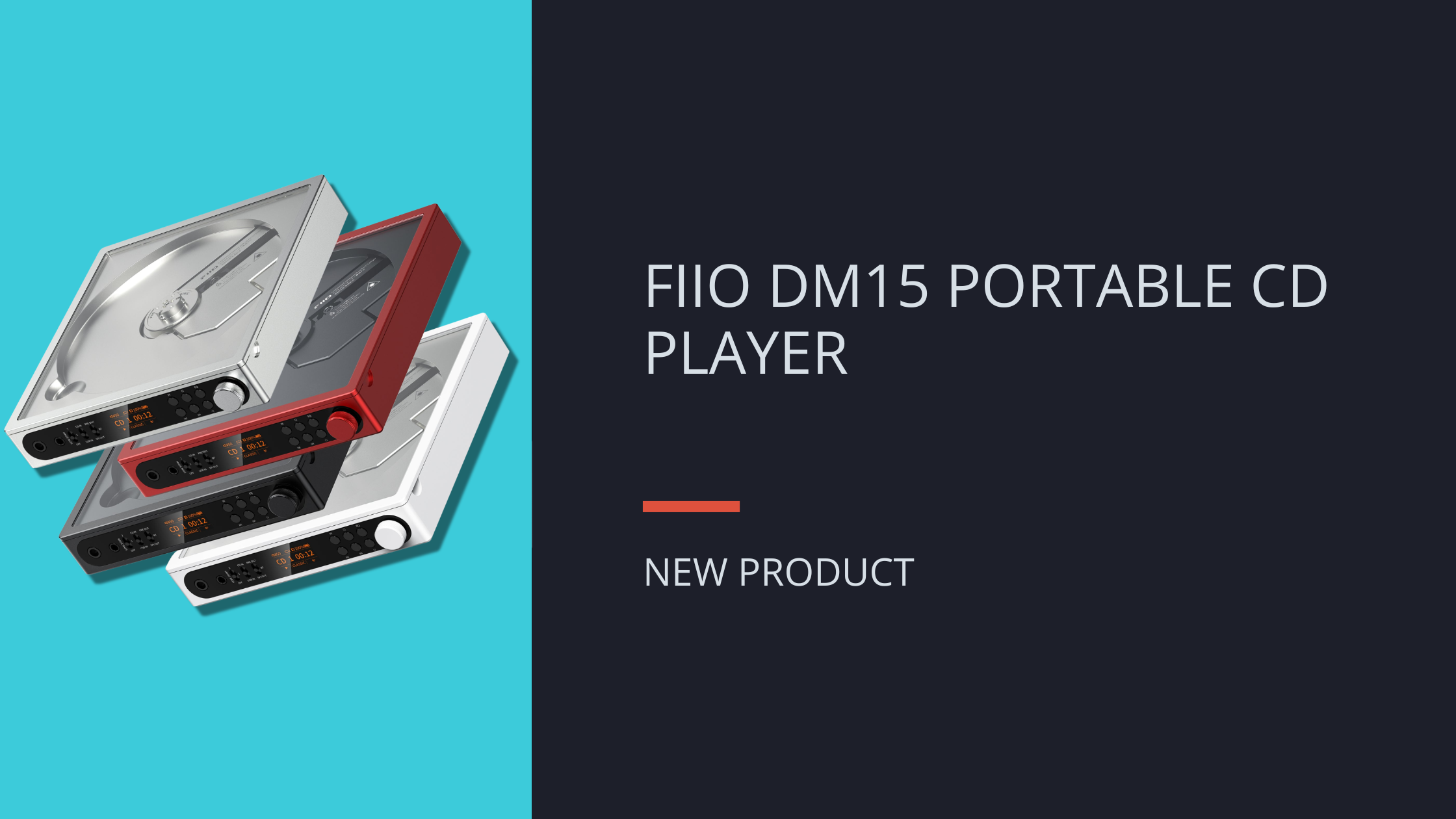 NEW: FIIO DM15 PORTABLE CD PLAYER