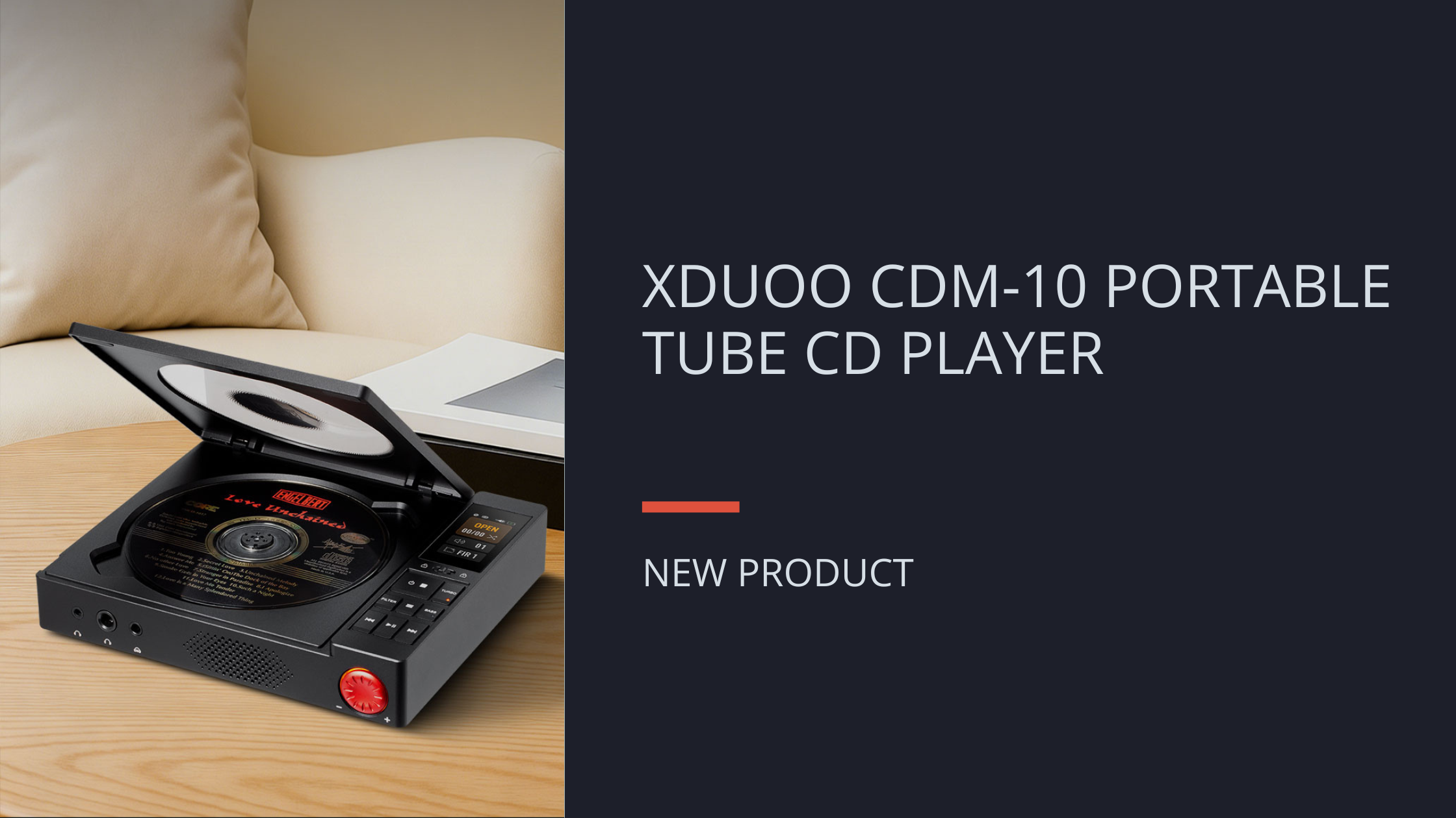 NEW: XDUOO CDM-10 PORTABLE TUBE CD PLAYER