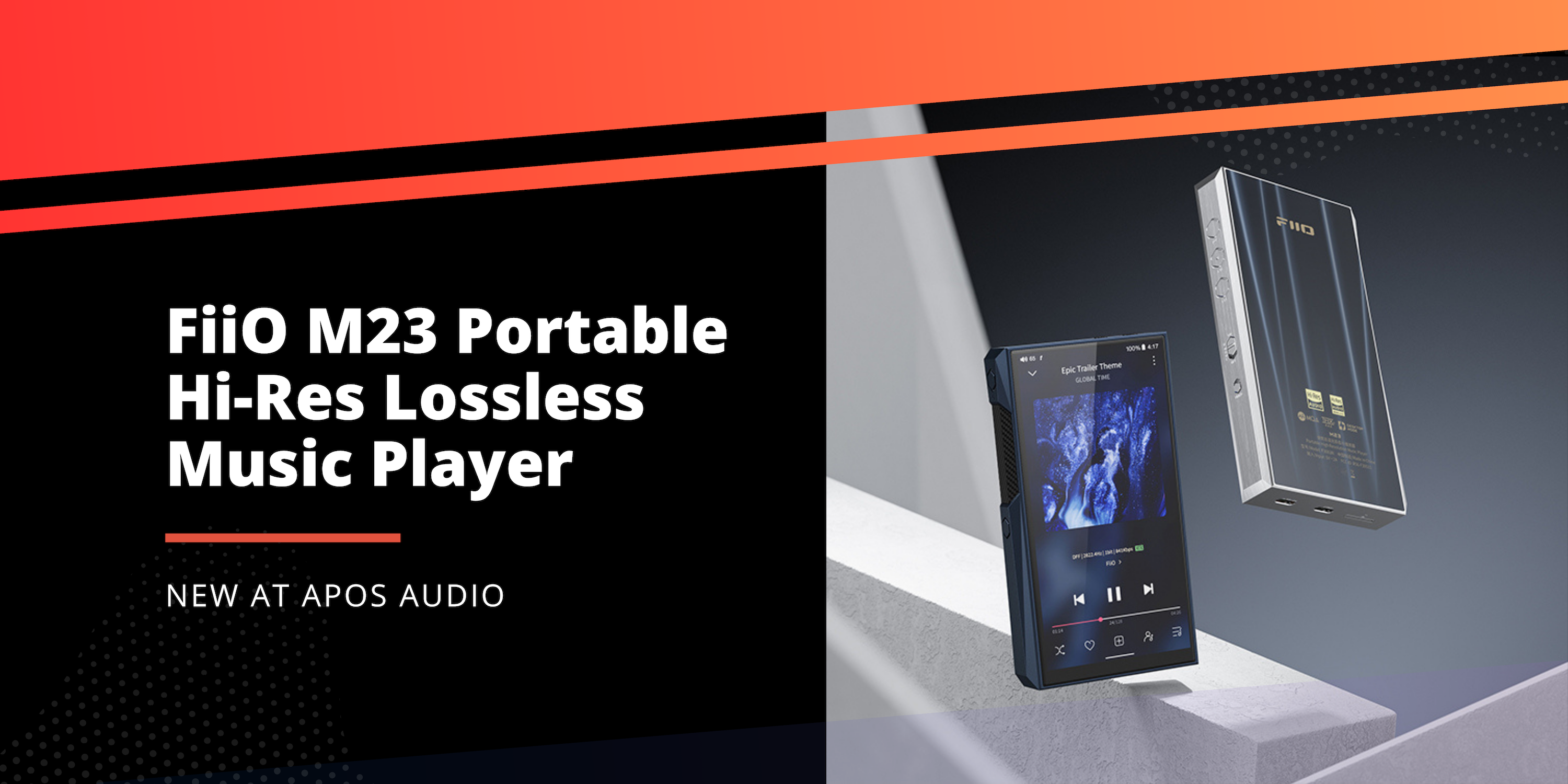 FiiO M23 Portable Hi-Res Lossless Music Player