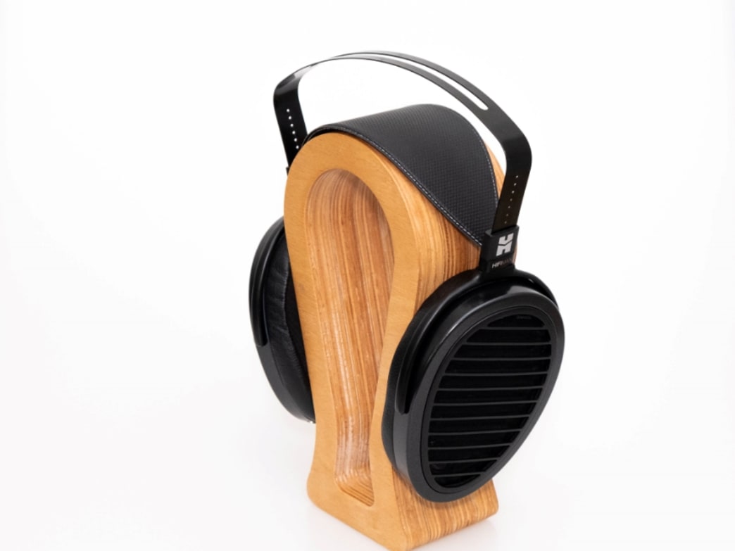 The HIFIMAN Arya on a headphone stand