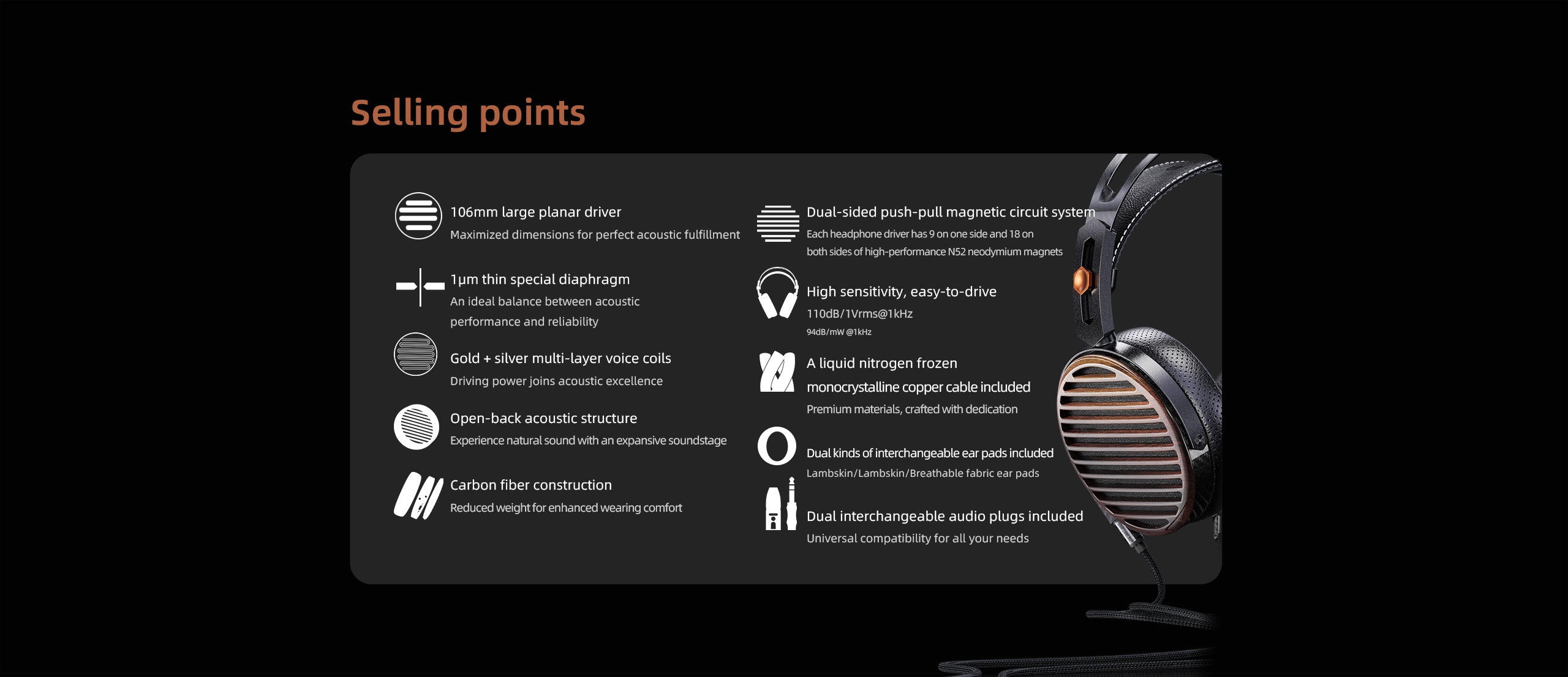 FiiO FT7 Planar Magnetic Open-Back Headphones