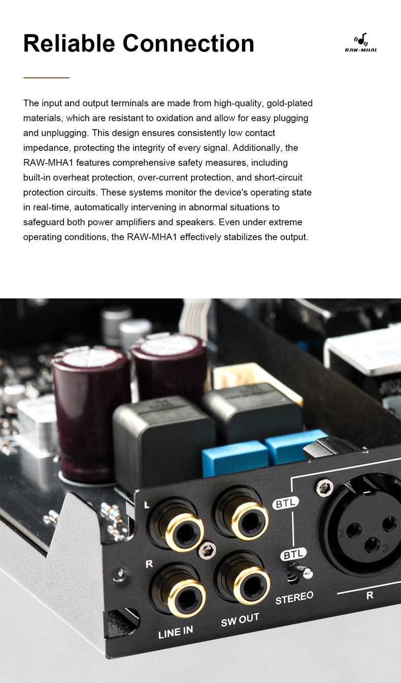 SMSL RAW-MHA1 Professional Digital High Power Amplifier
