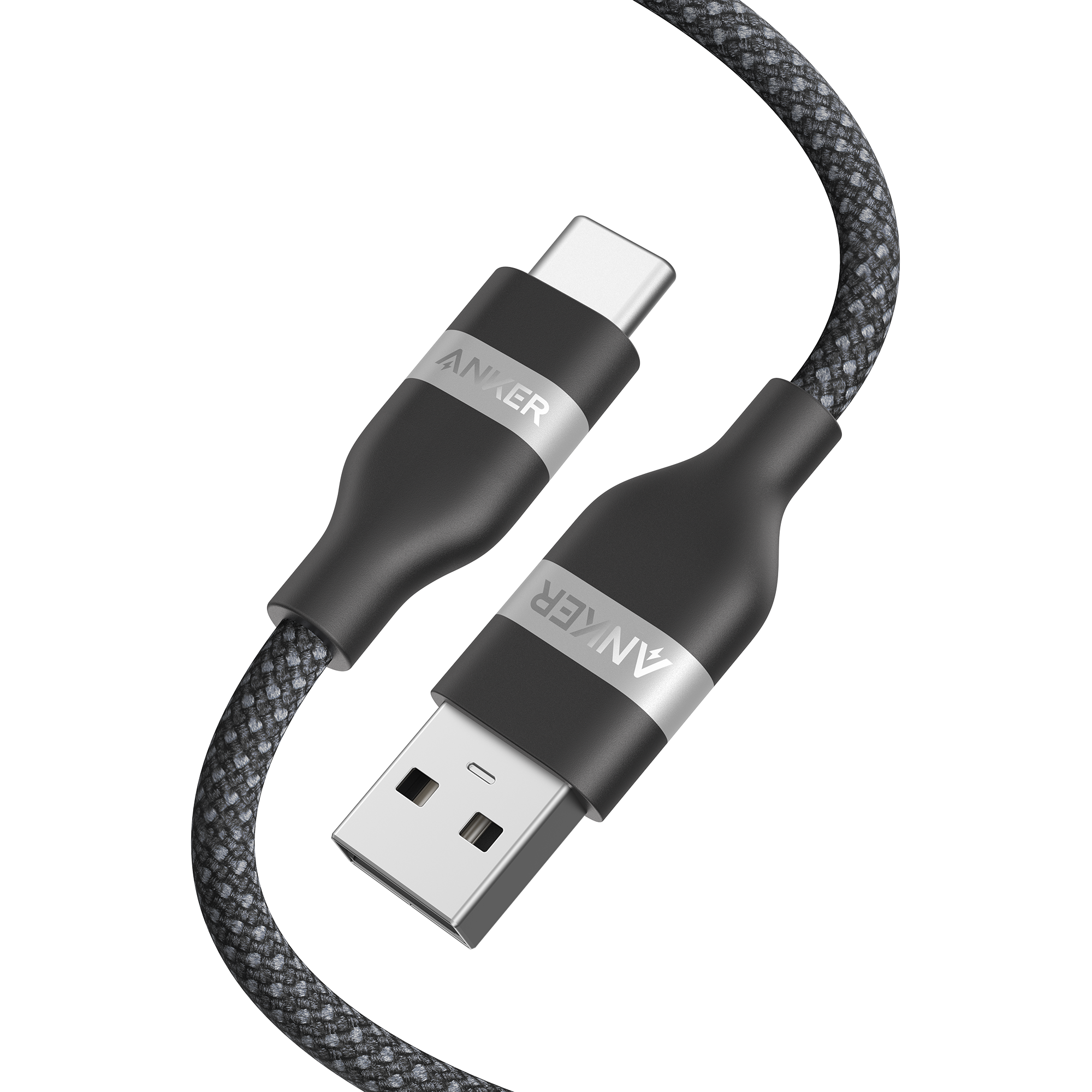 Anker USB-A to USB-C Cable (3 ft/6 ft, Upcycled-Braided)