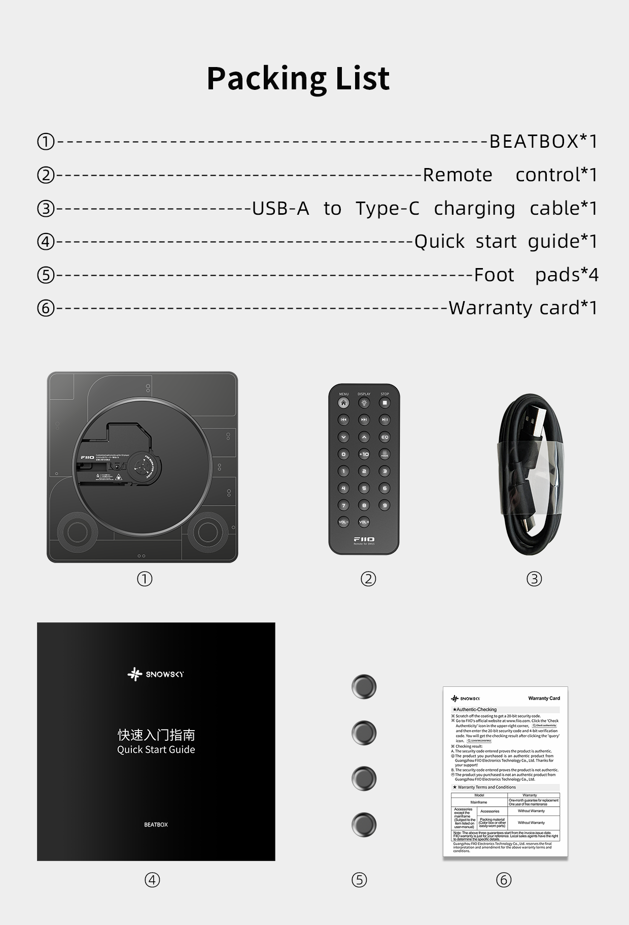 FiiO Snowsky Beatbox Multifunctional Portable CD Speaker
