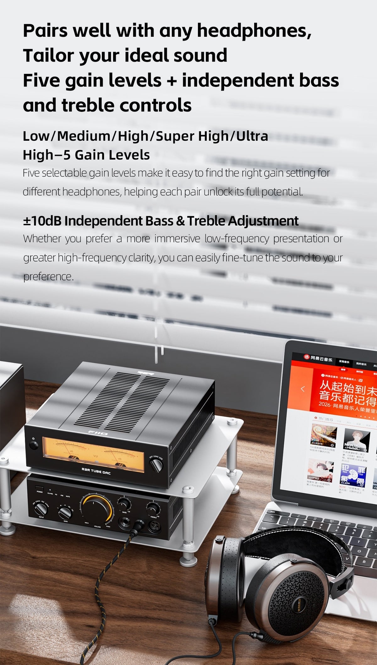 FiiO Class A Headphone Amplifier and Preamplifier