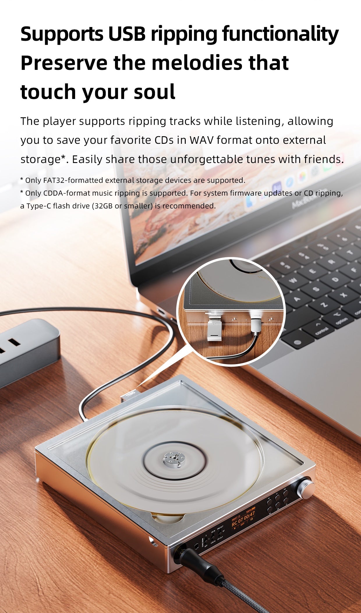 FIIO DM15 Portable Stereo CD Player