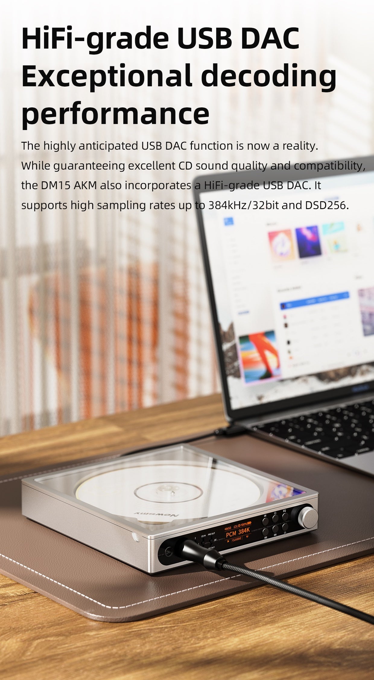 FIIO DM15 Portable Stereo CD Player