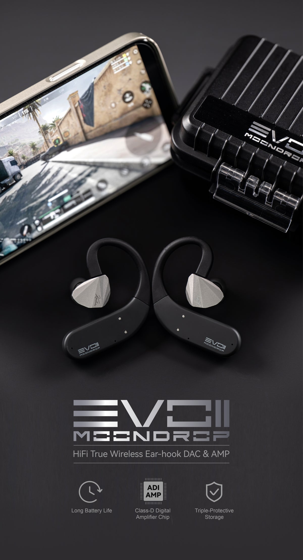 Moondrop EVO 2 True Wireless Ear-Hook DAC/amp