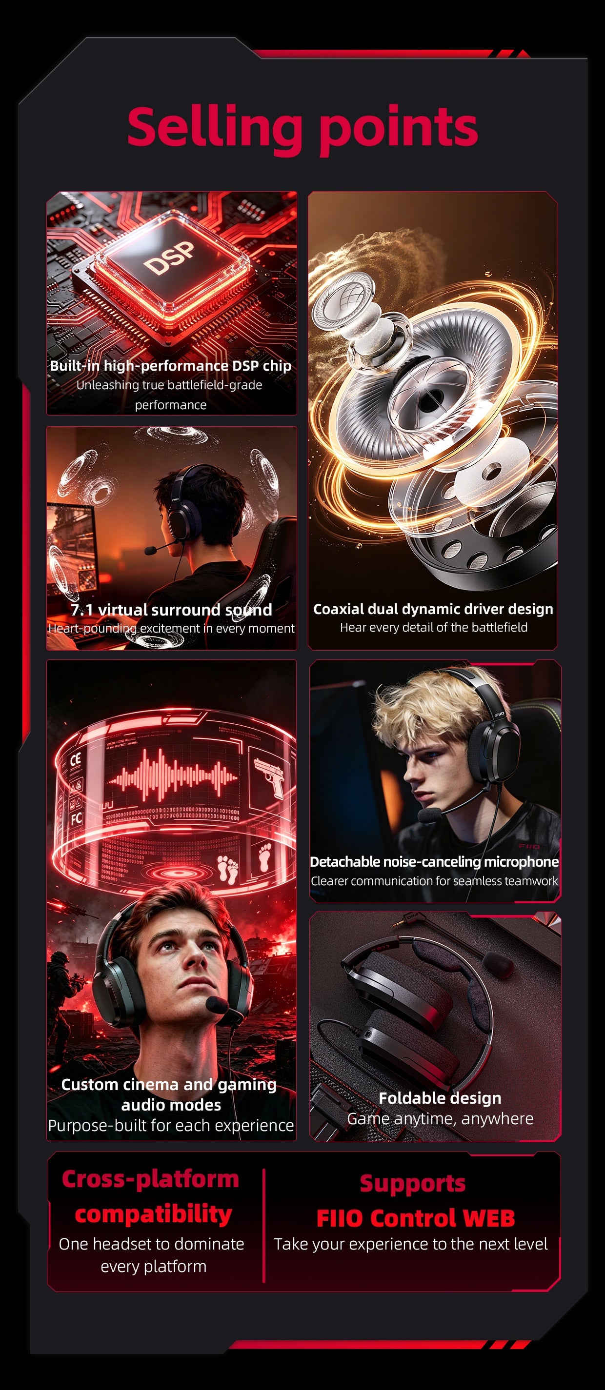 FiiO FG3 Gaming Headphones
