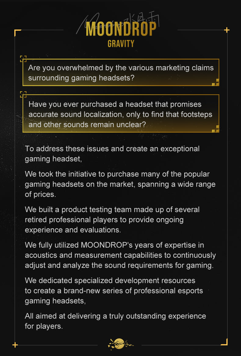 Moondrop Gravity Maestro 01 Pro Gaming Headset