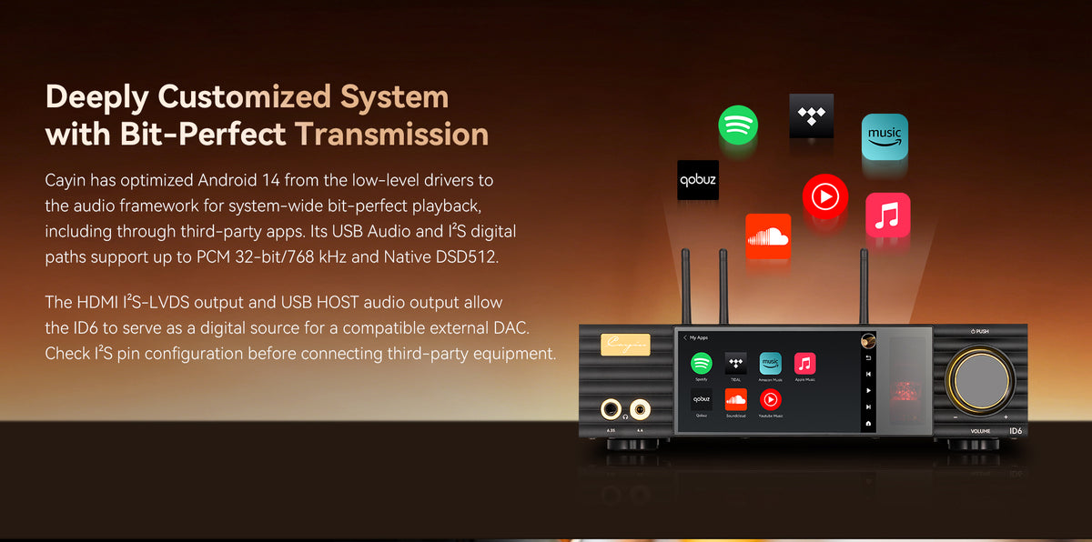 Cayin ID6 Streamer DAC and Headphone Amplifier