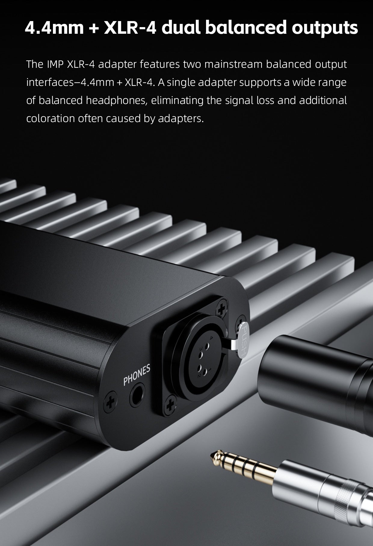 FIIO IMP XLR-4 Power Amplifier Impedance Adapter
