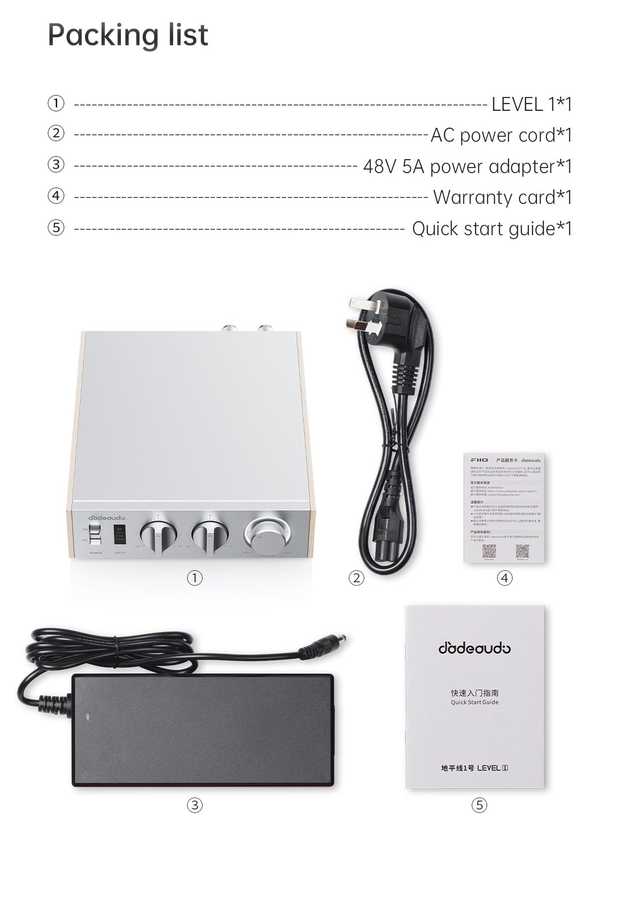 Apos Audio FiiO Speaker Amp FiiO Jade Audio LEVEL 1 Power Amplifier