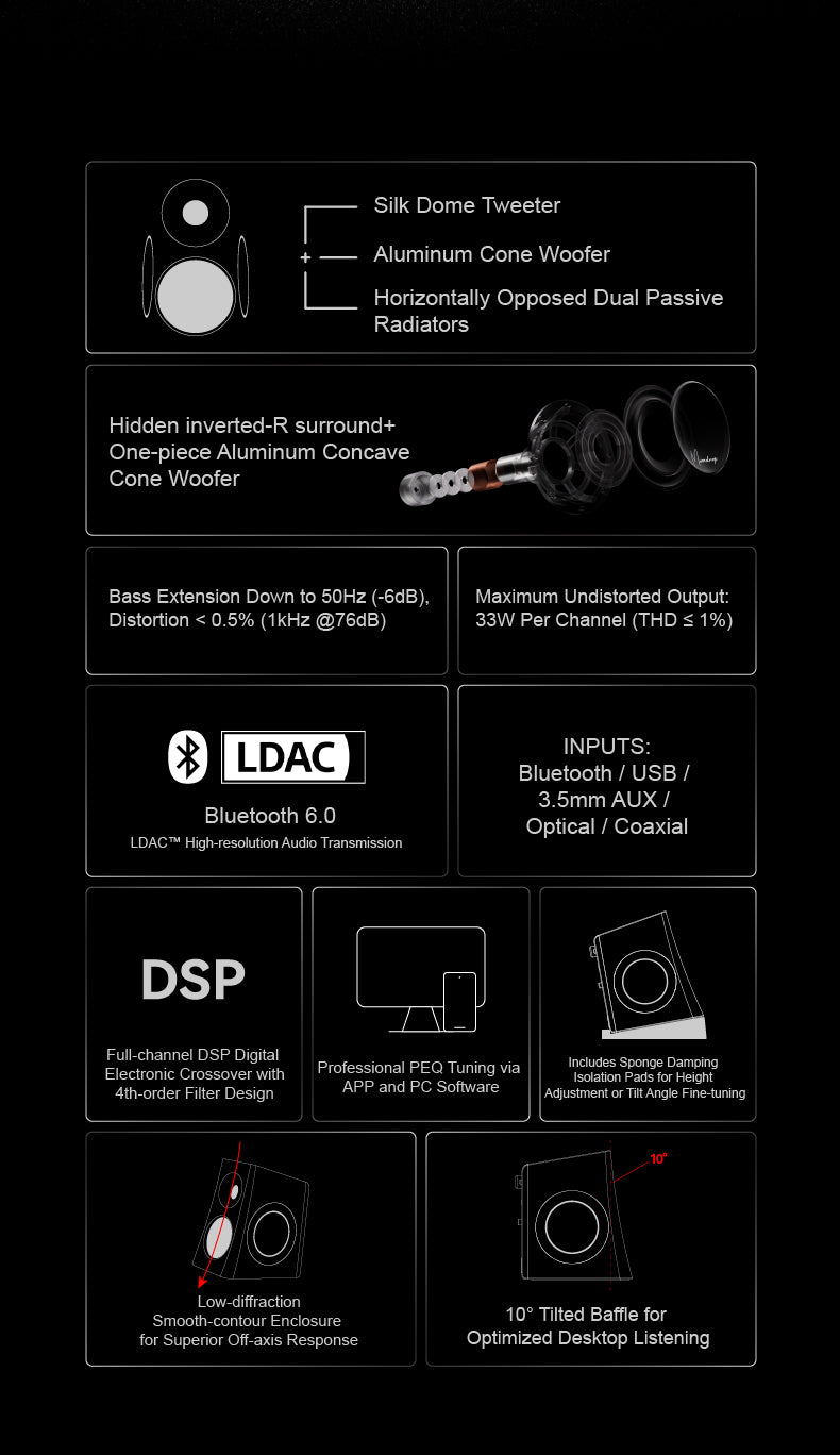 Moondrop MM3A Active Desktop Speakers