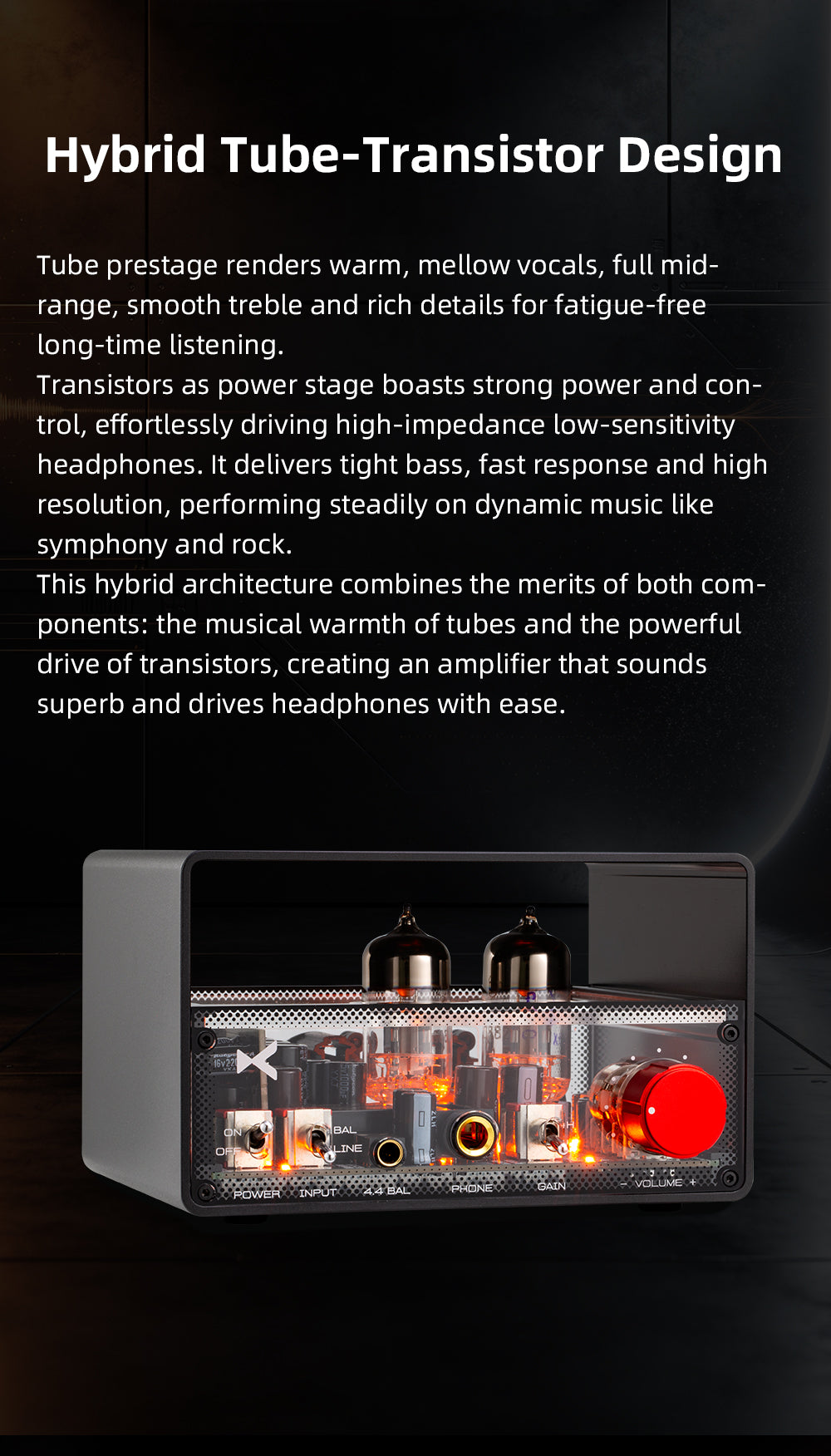 xDuoo MT-04 Balanced Tube Headphone Amplifier