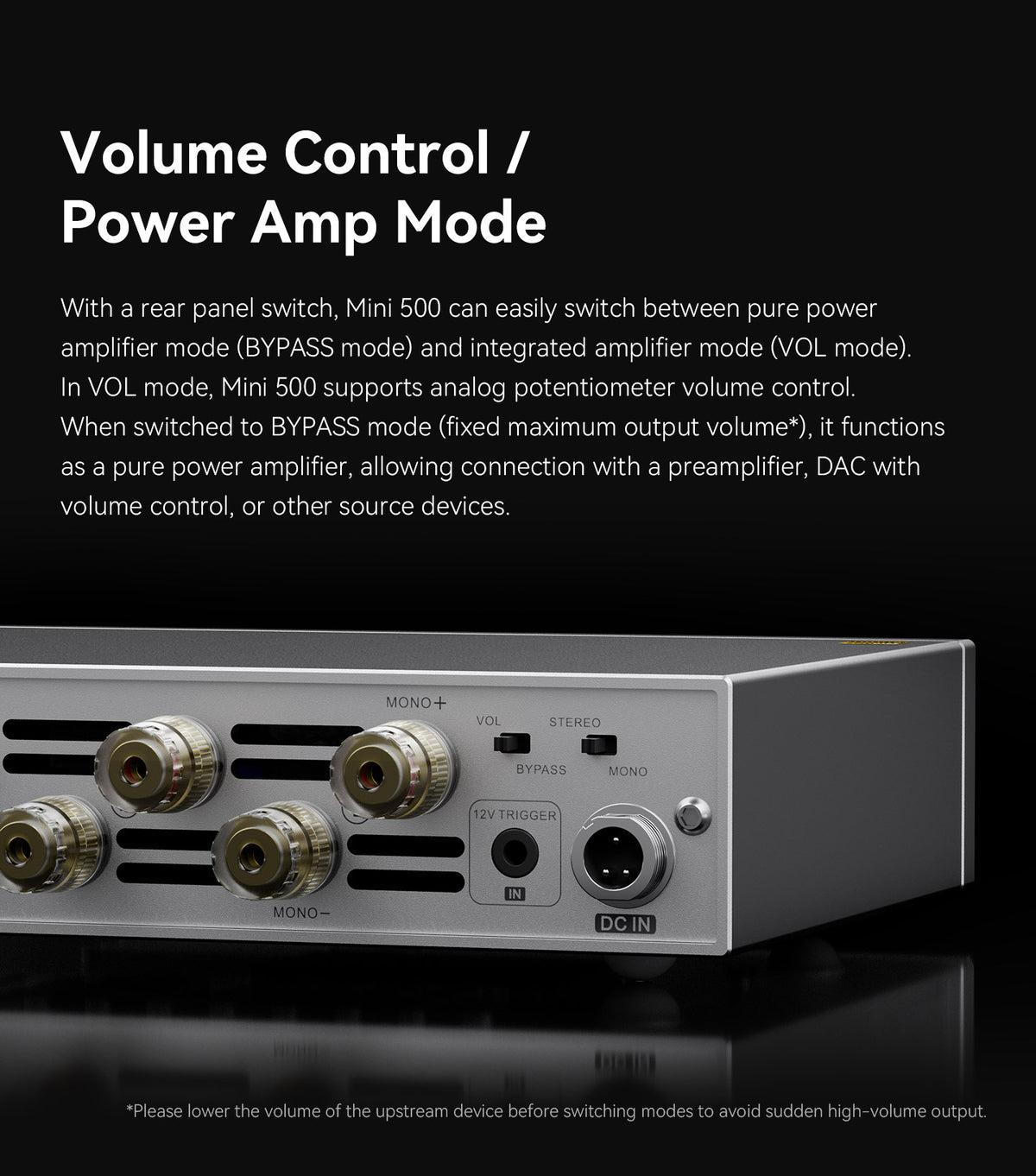 TOPPING Mini 500 Fully-Balanced Desktop Power Amplifier