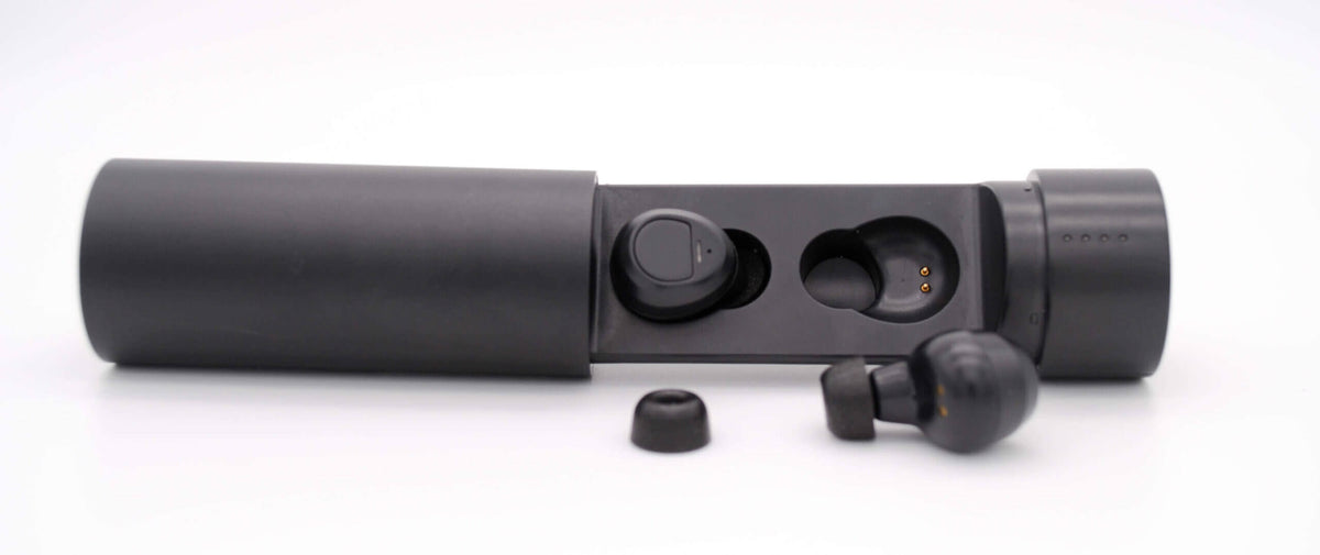 Premium Memory Foam Isolation Earphone Tips Black - True Wireless