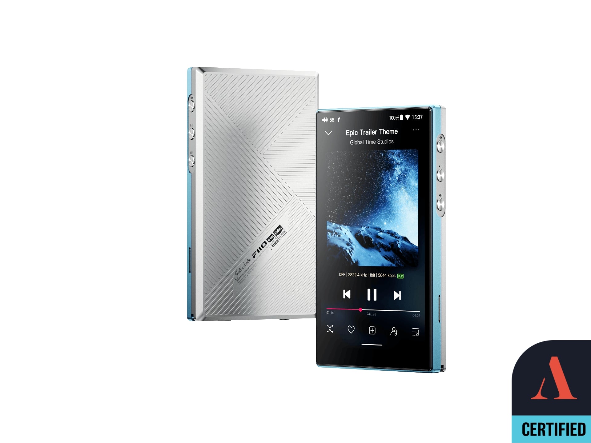 FiiO x JadeAudio JM21 Android 13 Hi-Res Music Player (Apos Certified)