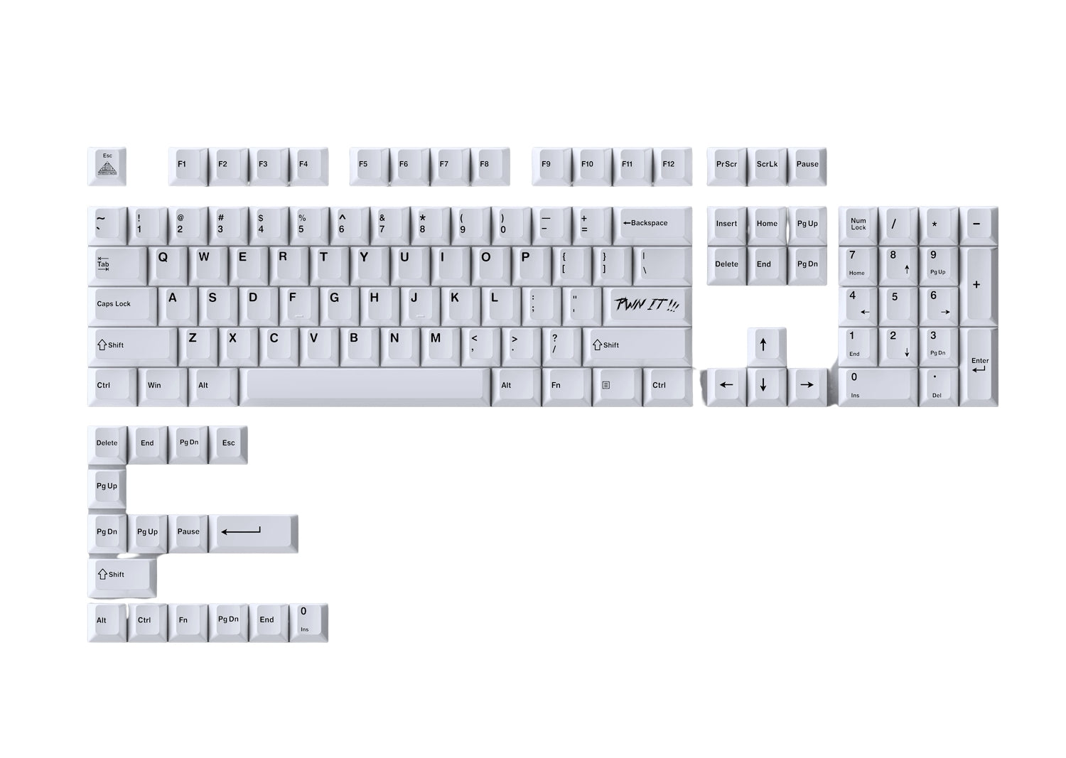 Pwnage Ceramic Keycap Set