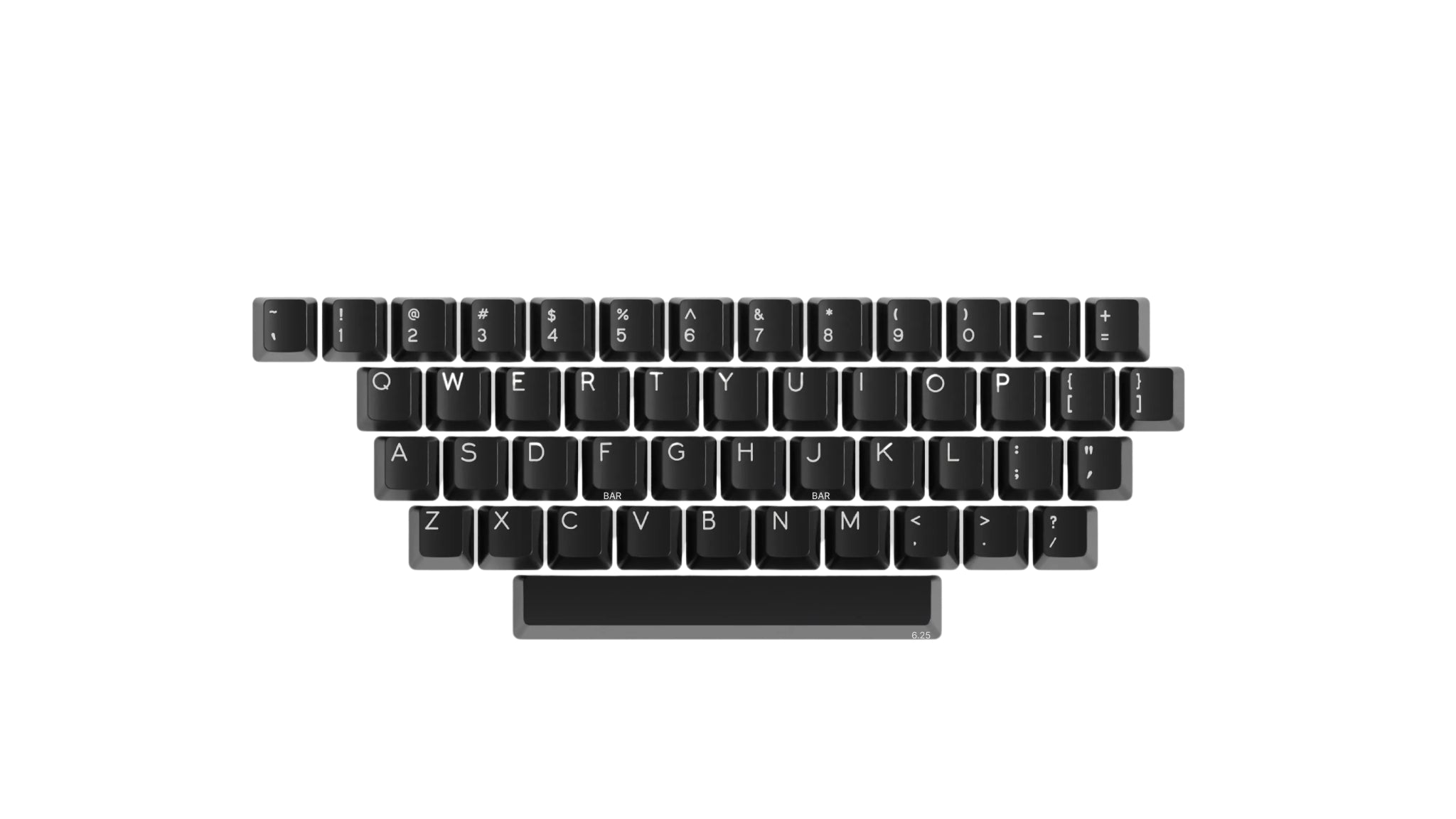 DCS Black & White Keycap Set