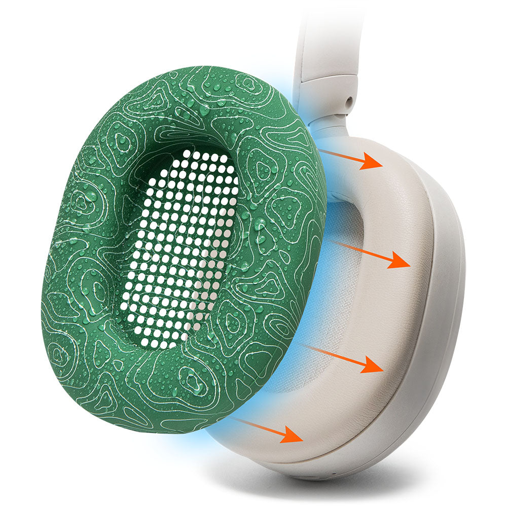 Apos Audio Wicked Cushions Sweat Covers Sony WH-1000XM5 Earpad Sweat Covers - WC SweatZ Emerald Tide