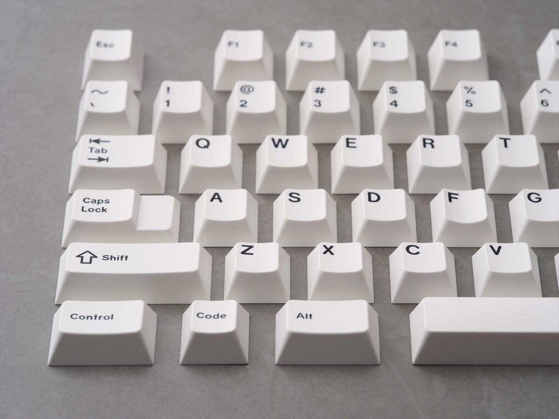 GMK BoW Keycap Set (Black on White)