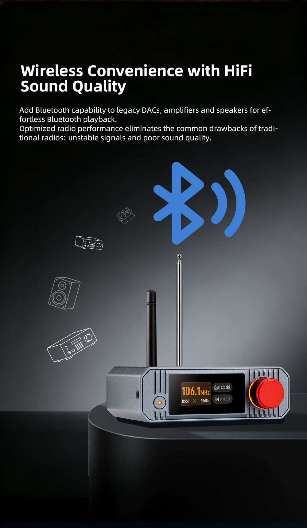 xDuoo XQ-60 Bluetooth & Radio Decoder