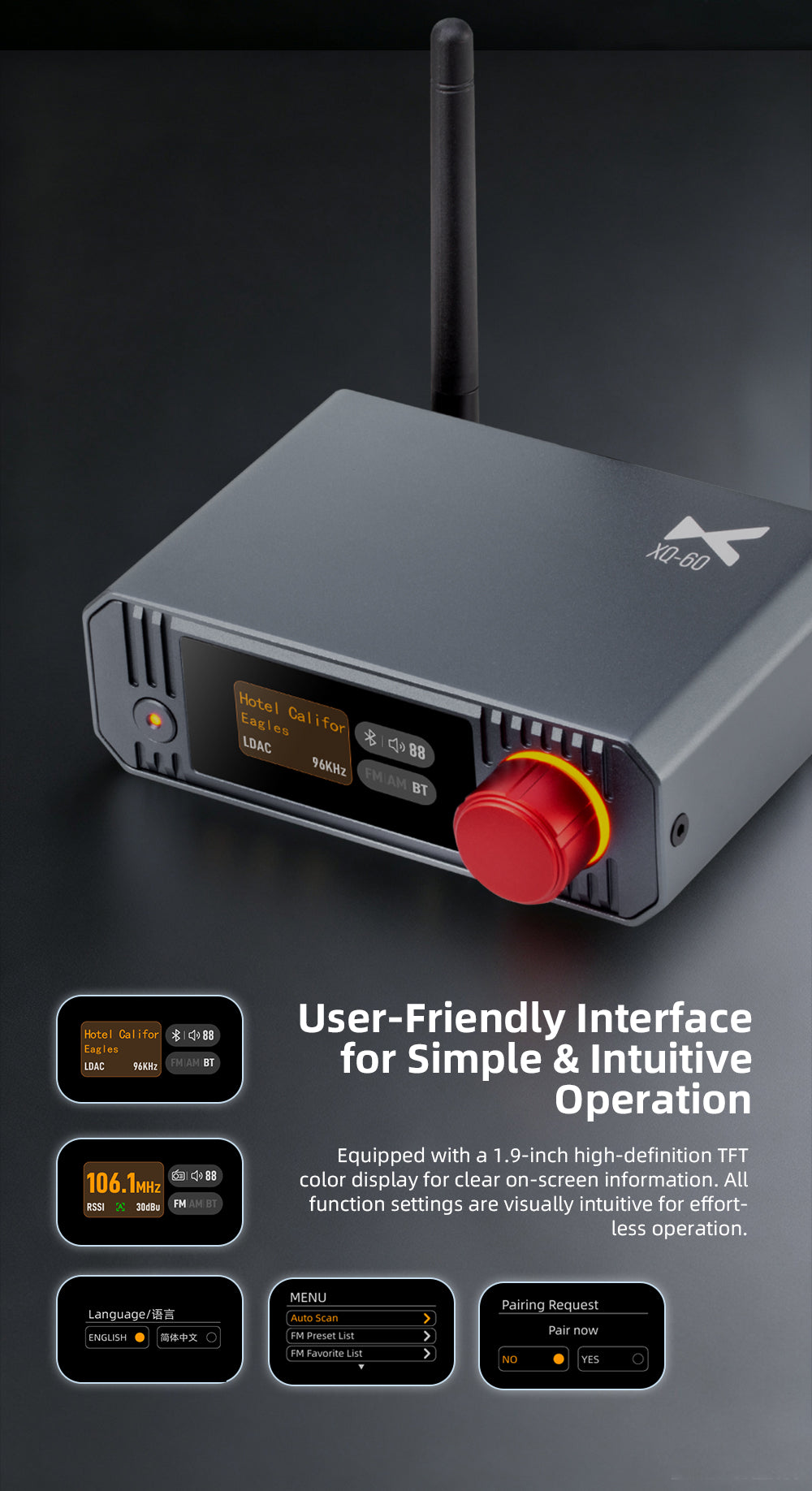 xDuoo XQ-60 Bluetooth & Radio Decoder