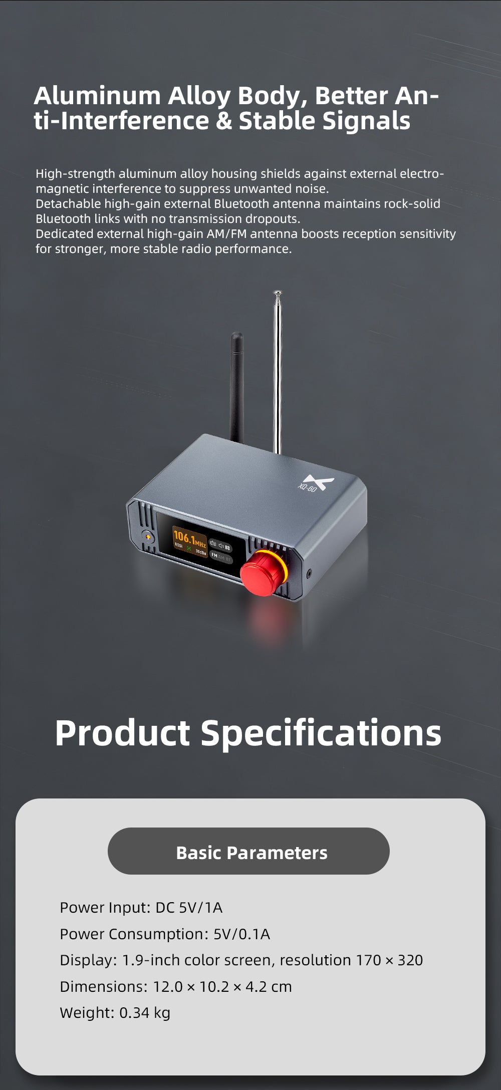 xDuoo XQ-60 Bluetooth & Radio Decoder