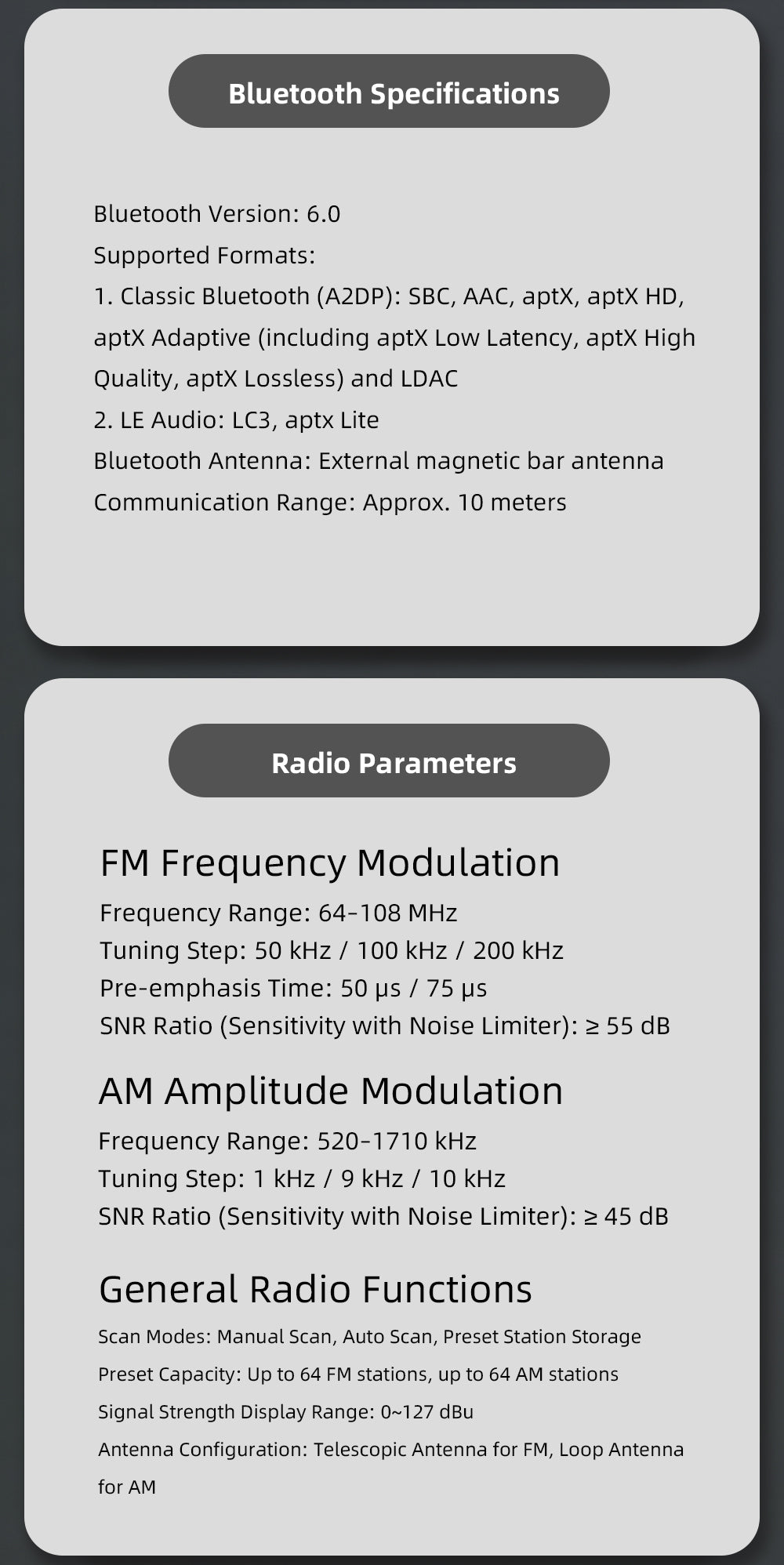 xDuoo XQ-60 Bluetooth & Radio Decoder