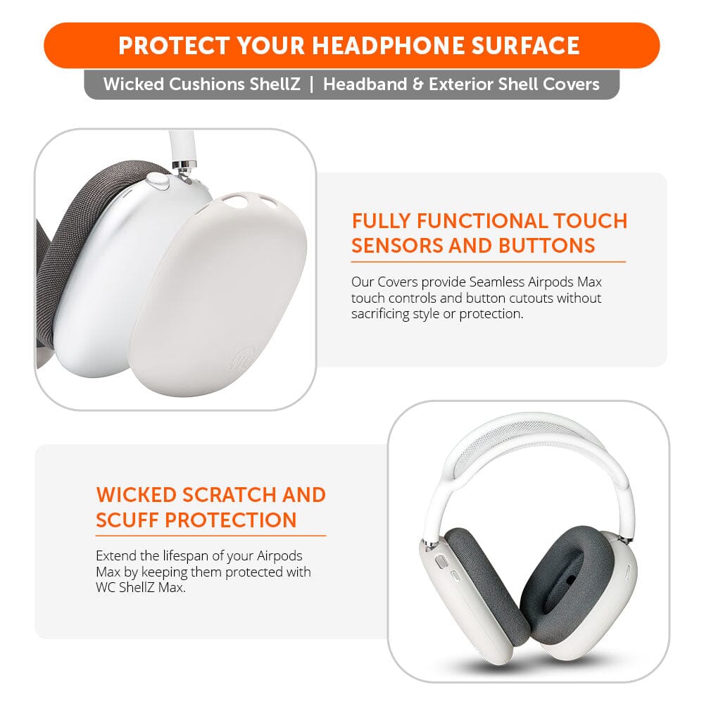 Apos Audio Wicked Cushions Headphone Covers Airpods Max 1 & 2 Exterior Shell Covers - WC ShellZ Max