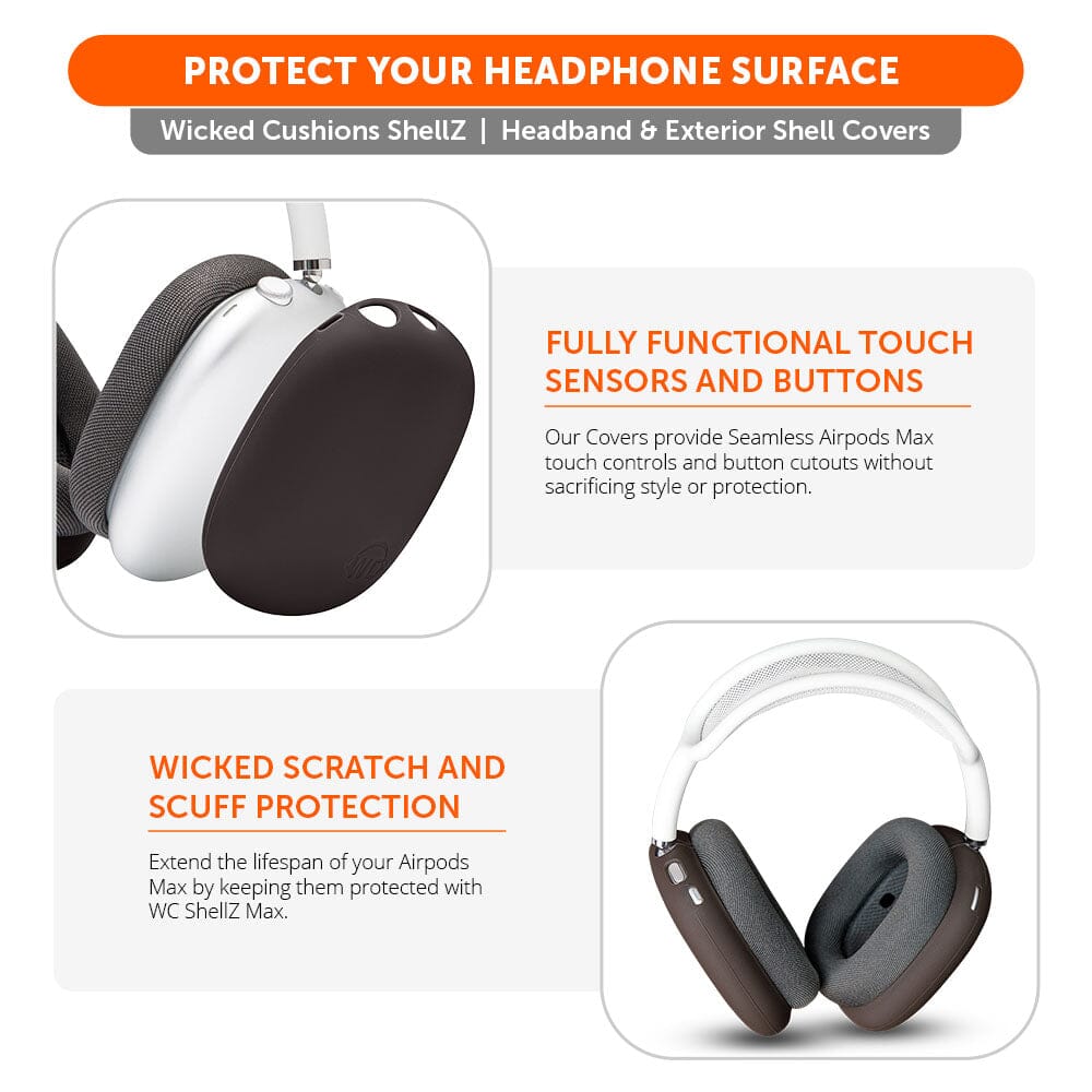 Apos Audio Wicked Cushions Headphone Covers Airpods Max 1 & 2 Exterior Shell Covers - WC ShellZ Max