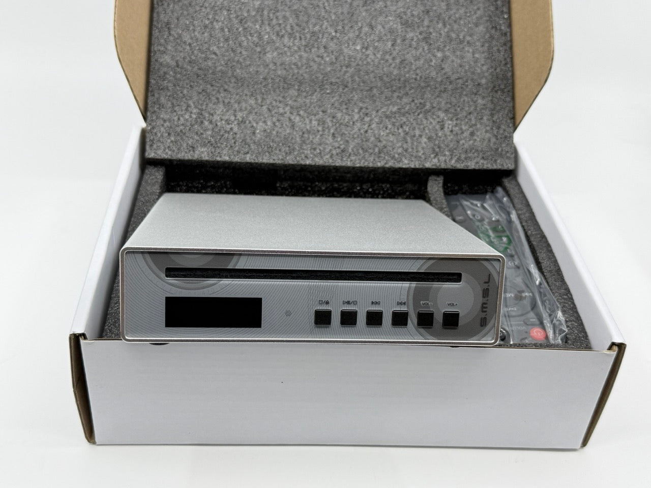 Apos Audio Addsoap CD Players & Recorders SMSL PL100PRO CD Player with CS43131 DAC Chips MQA Playback (Silver)
