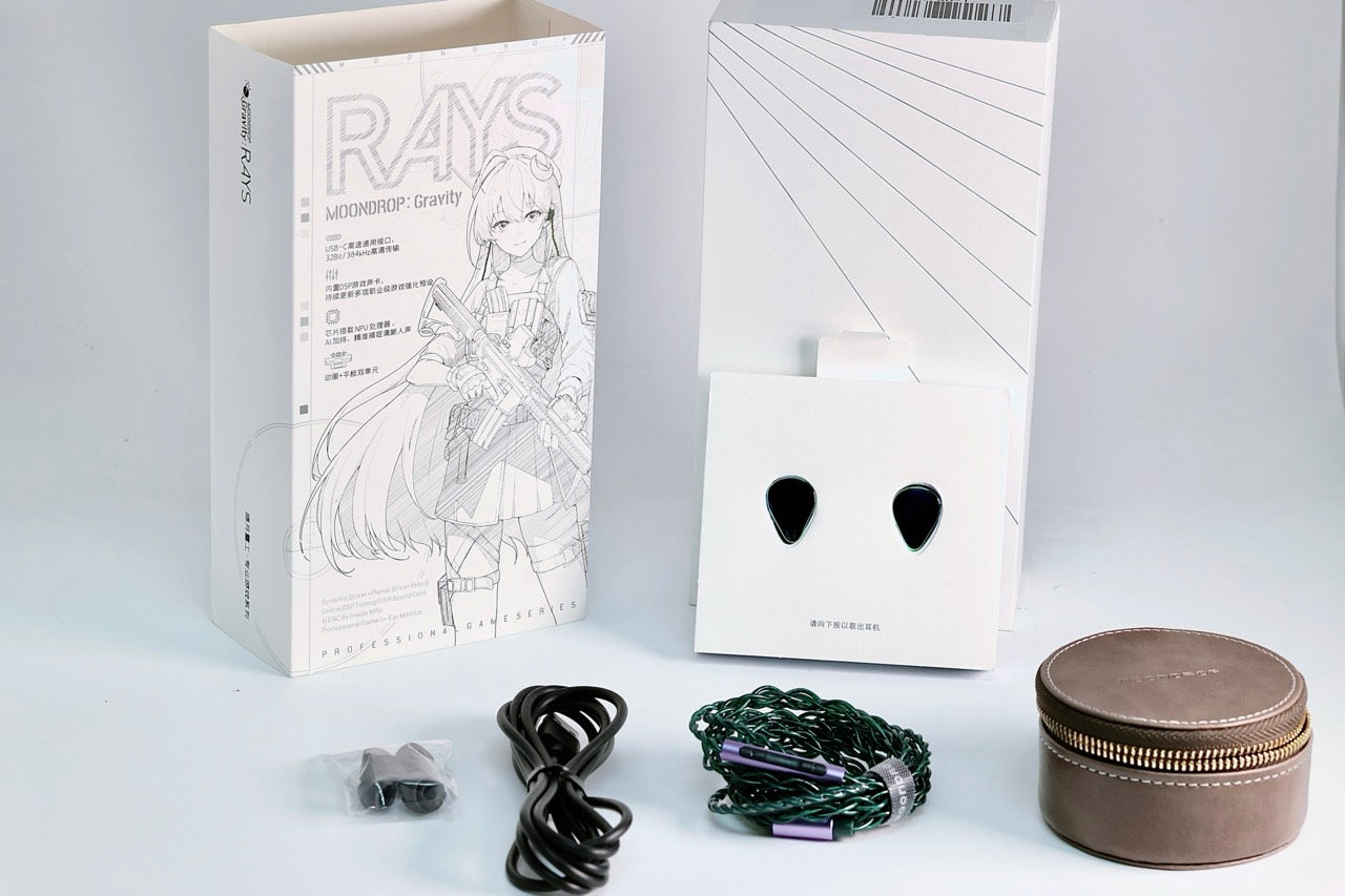 Apos Audio Addsoap Earphone / In-Ear Monitor (IEM) Moondrop Rays Gaming Earphones USB-C DSP Game Sound Card IEMs Earphones