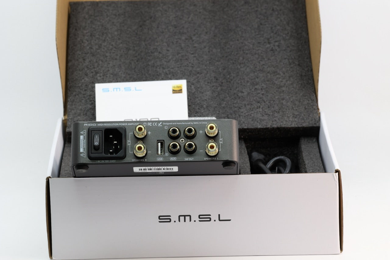 Apos Audio Addsoap Speaker Amp S.M.S.L A100 Bluetooth 5.0 Stereo Mini Class D Amplifier 80W x2