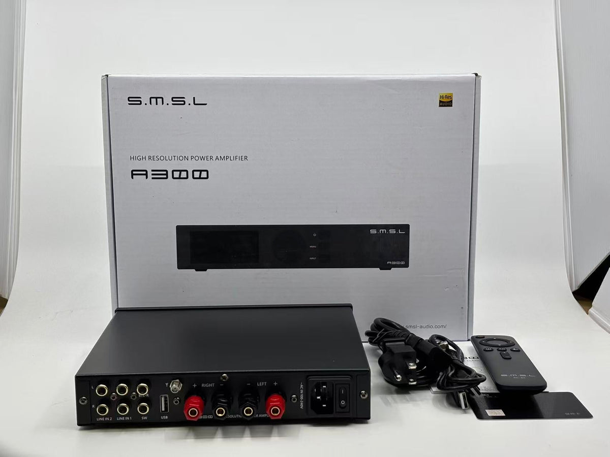 Apos Audio Addsoap Speaker Amp SMSL A300 HiFi Power Amplifier (Addsoap Open Box)