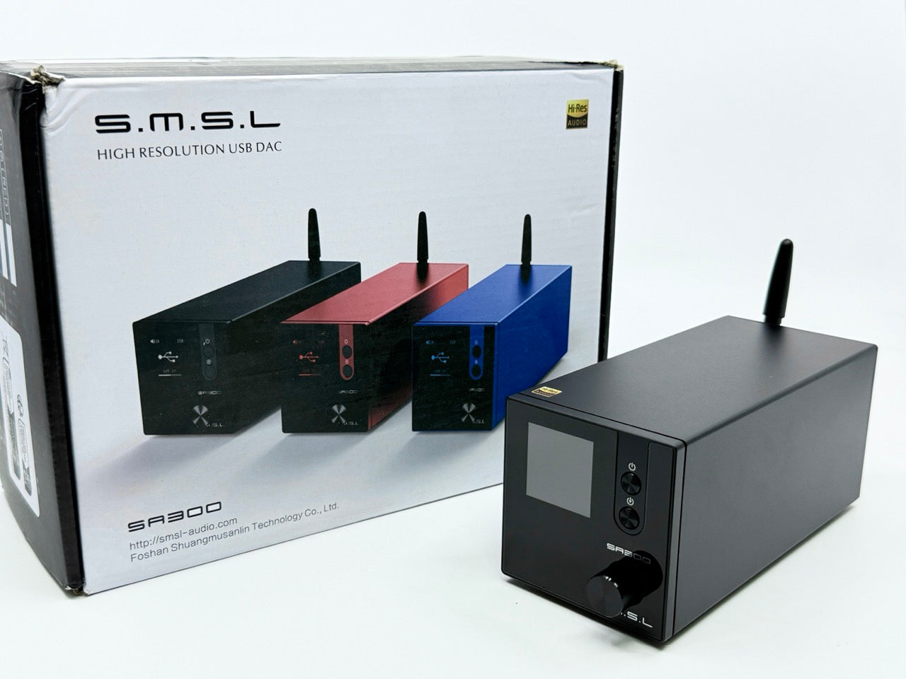 Apos Audio Addsoap Speaker Amp SMSL SA300 HiFi Digital Amplifier Bluetooth 5.0 aptX (Black)