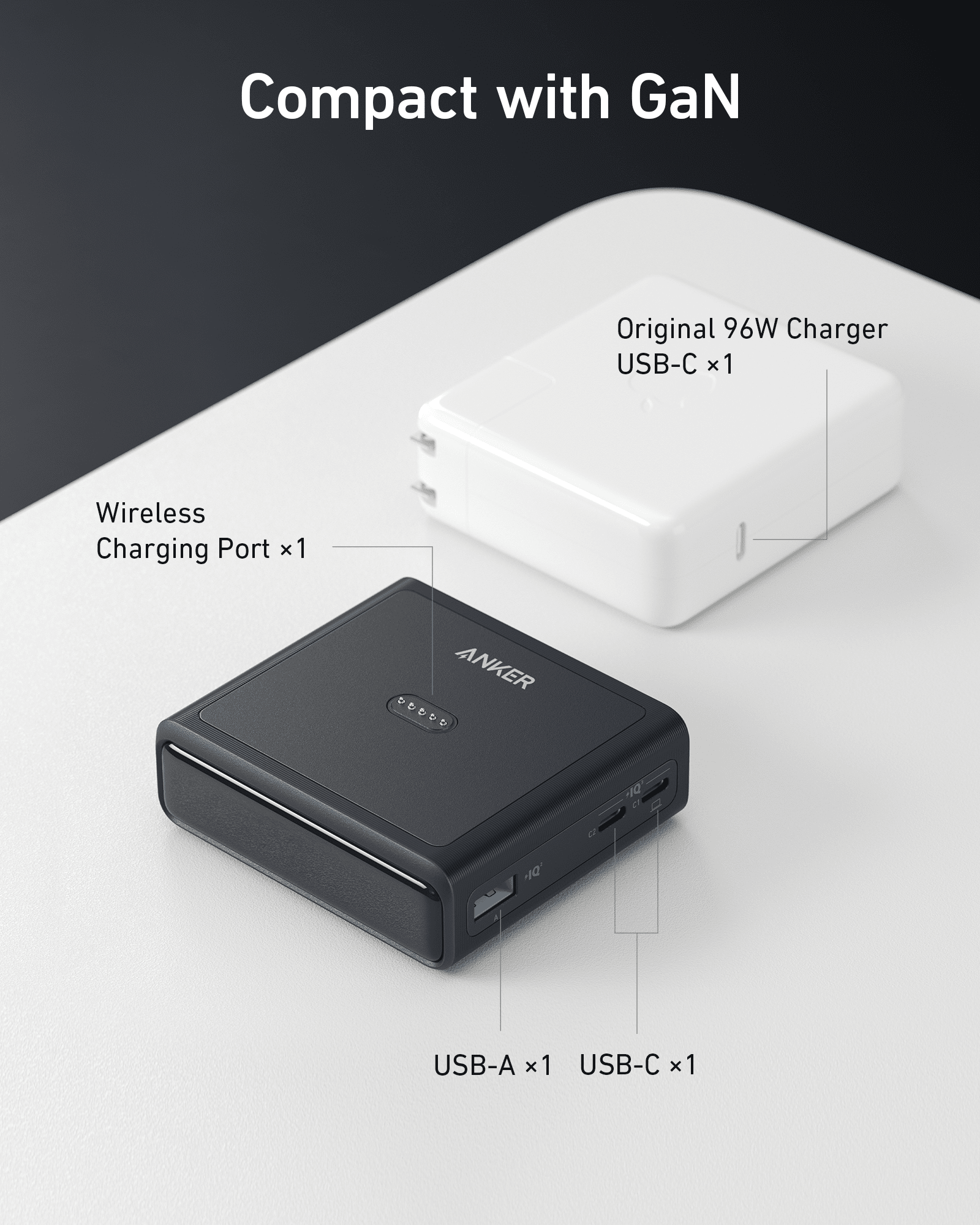 Apos Audio Anker Accessory Anker 100W Charging Base for Anker Prime Power Bank
