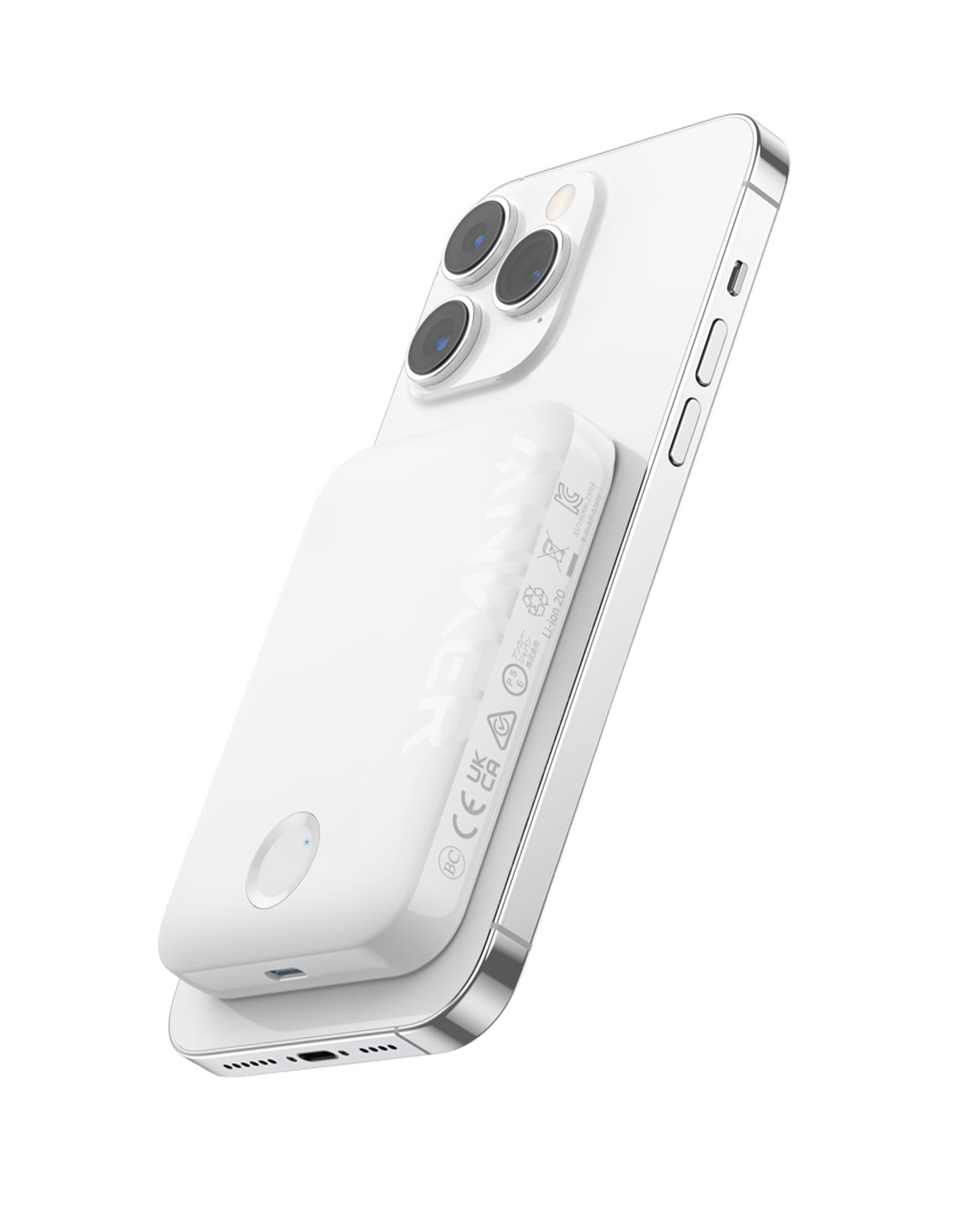 Apos Audio Anker Accessory Anker 321 MagGo Battery (PowerCore Magnetic 5K) Shell White