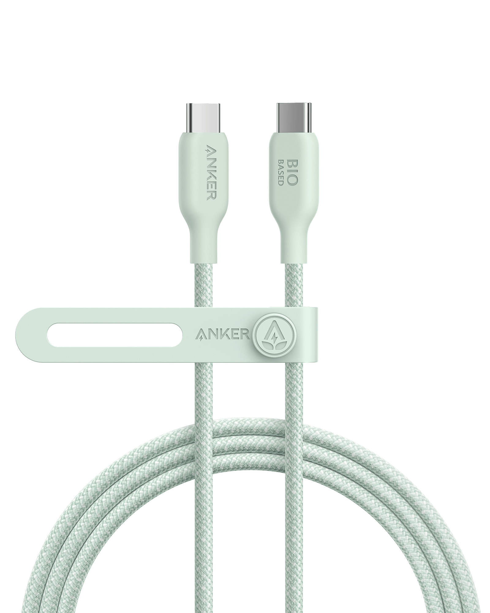 Apos Audio Anker Accessory Anker 543 USB-C to USB-C Cable (Bio-Braided) 6 ft / Buds Green
