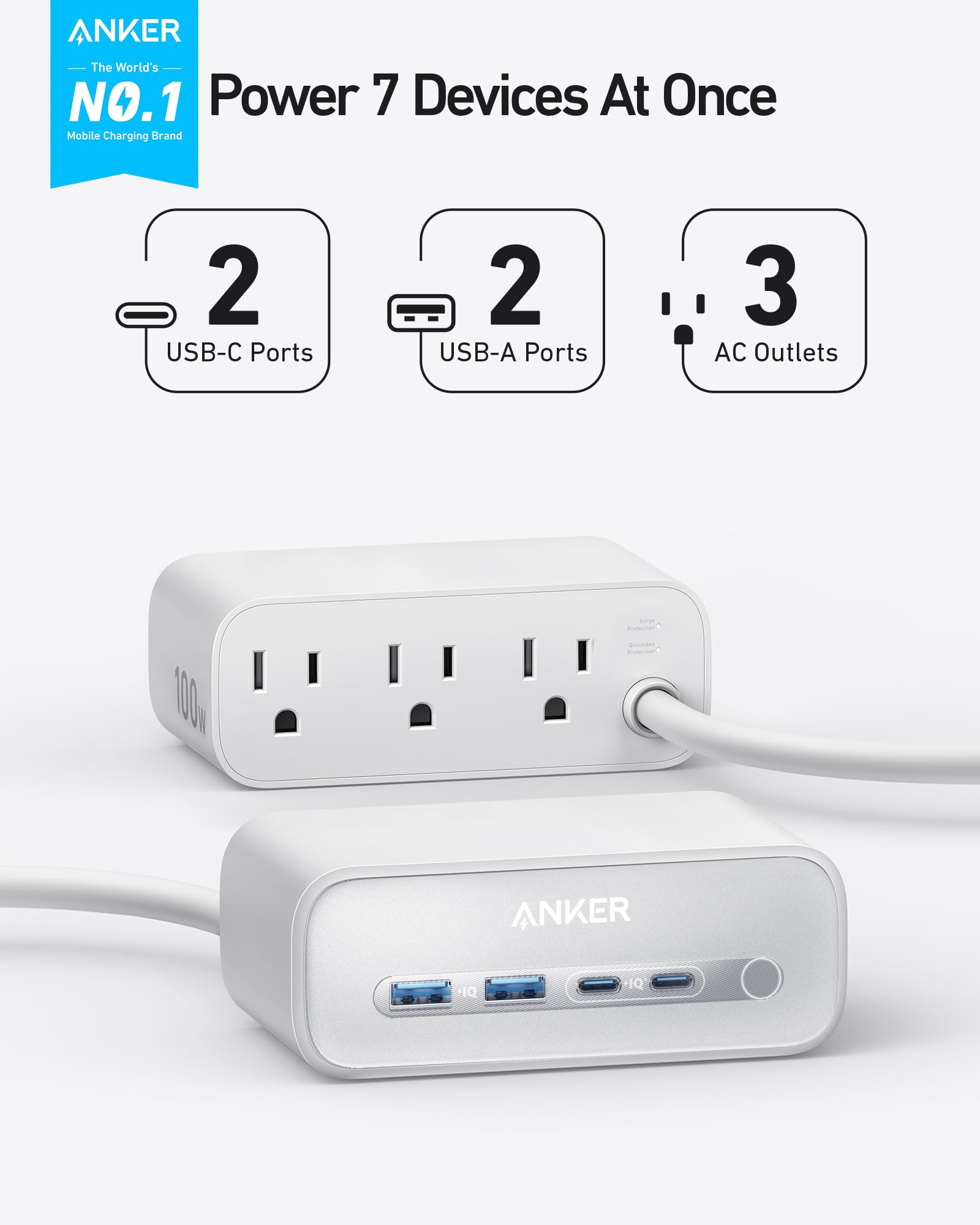 Apos Audio Anker Accessory Anker Charging Station (7-in-1, 100W)
