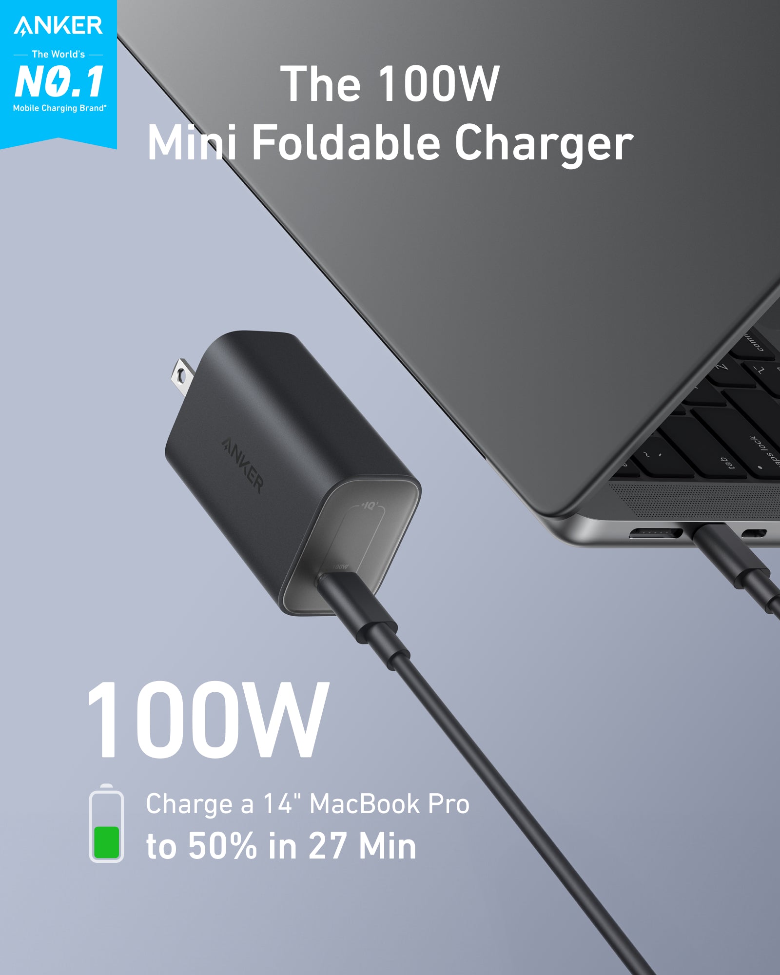 Apos Audio Anker Accessory Anker Nano Charger (100W) with USB-C Cable