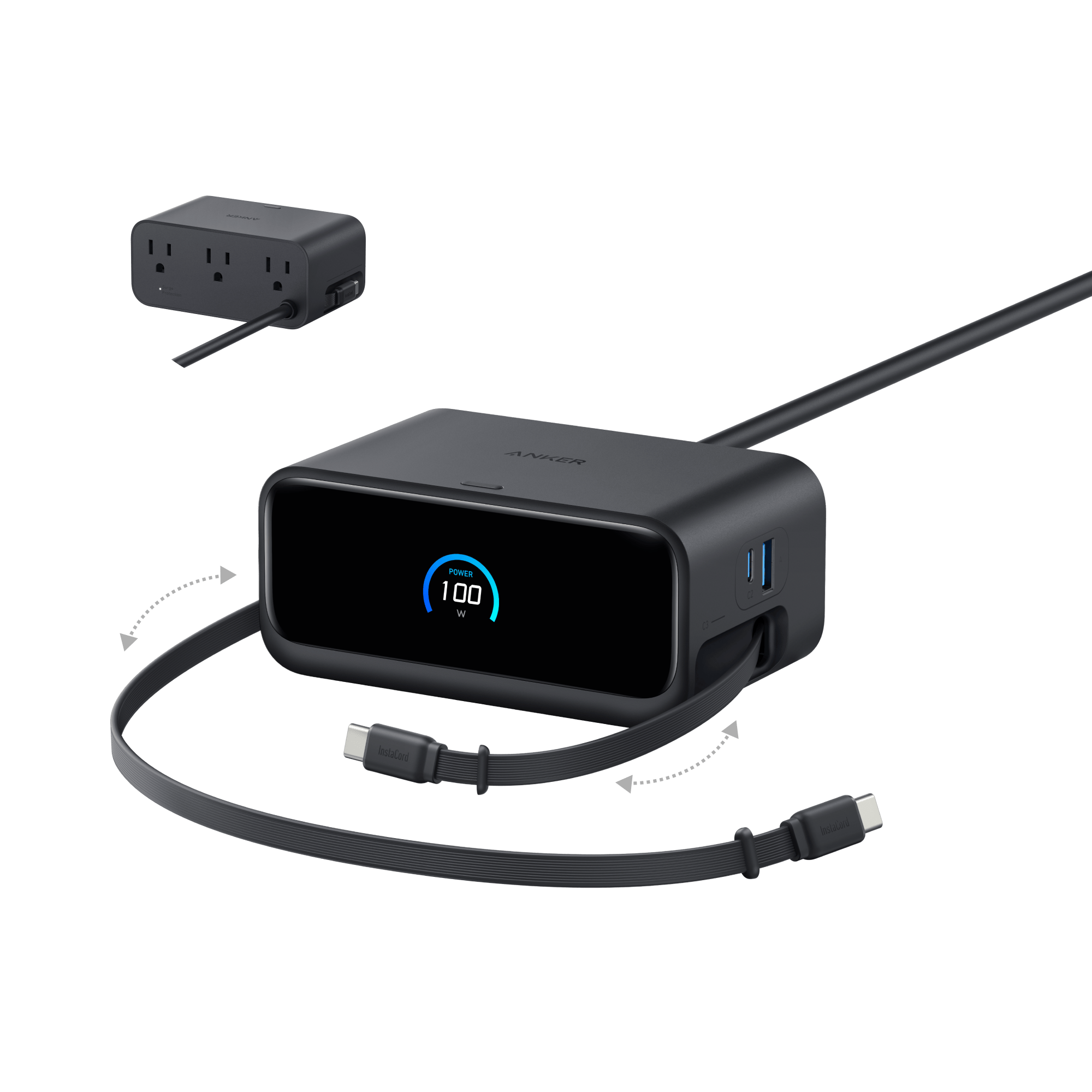 Apos Audio Anker Accessory Anker Nano Charging Station (7-in-1, 100W) Black