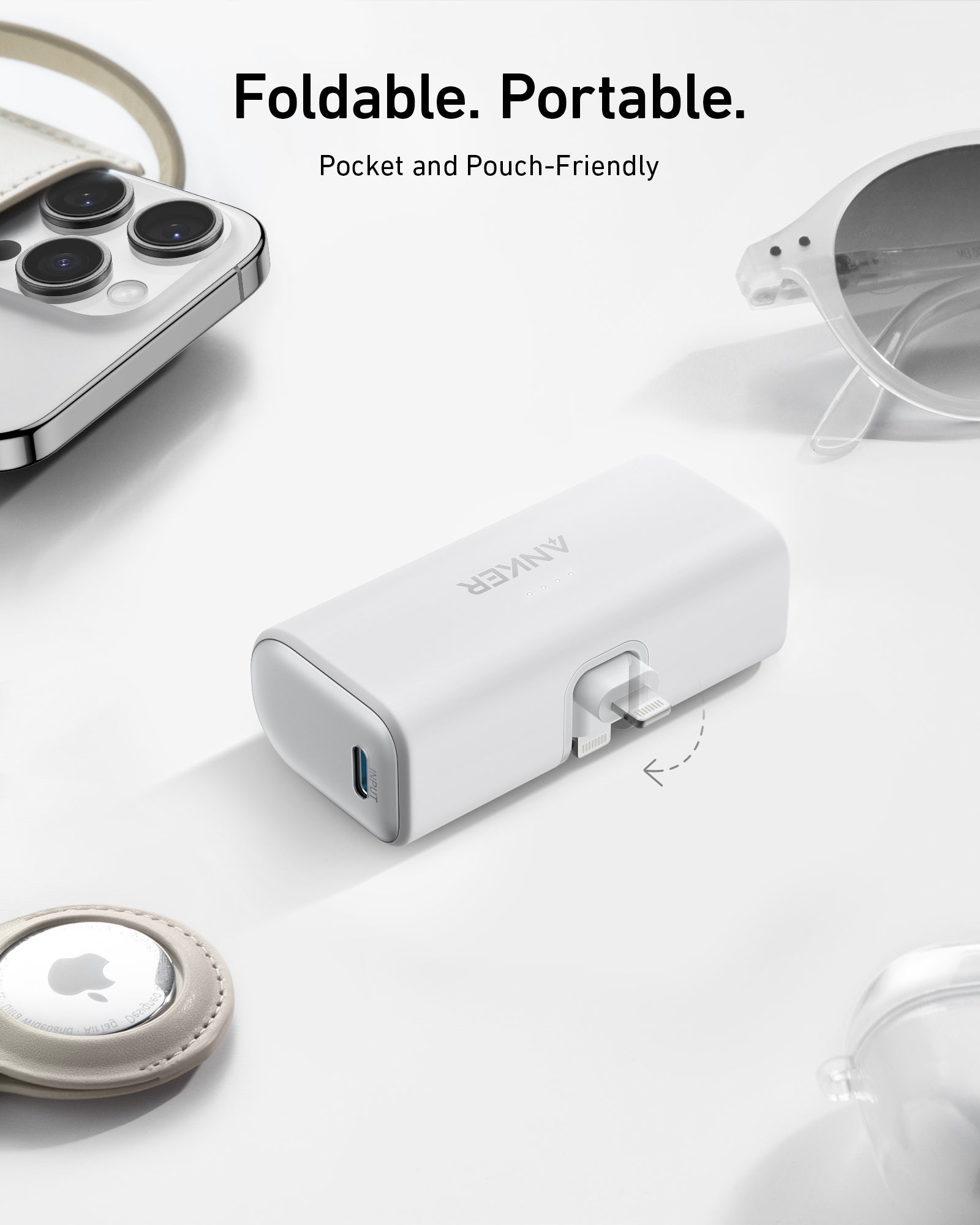 Apos Audio Anker Accessory Anker Nano Power Bank (12W, Built-In Lightning Connector)
