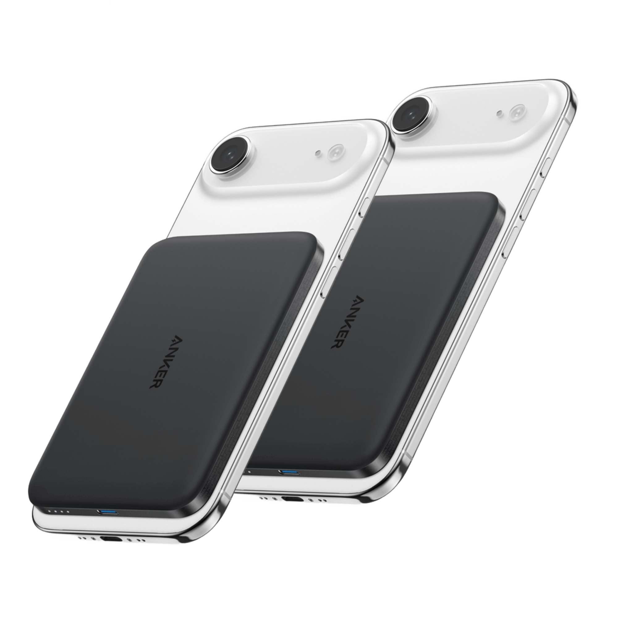 Apos Audio Anker Accessory Anker Nano Power Bank (5K, MagGo, Slim) Black | 2-Pack
