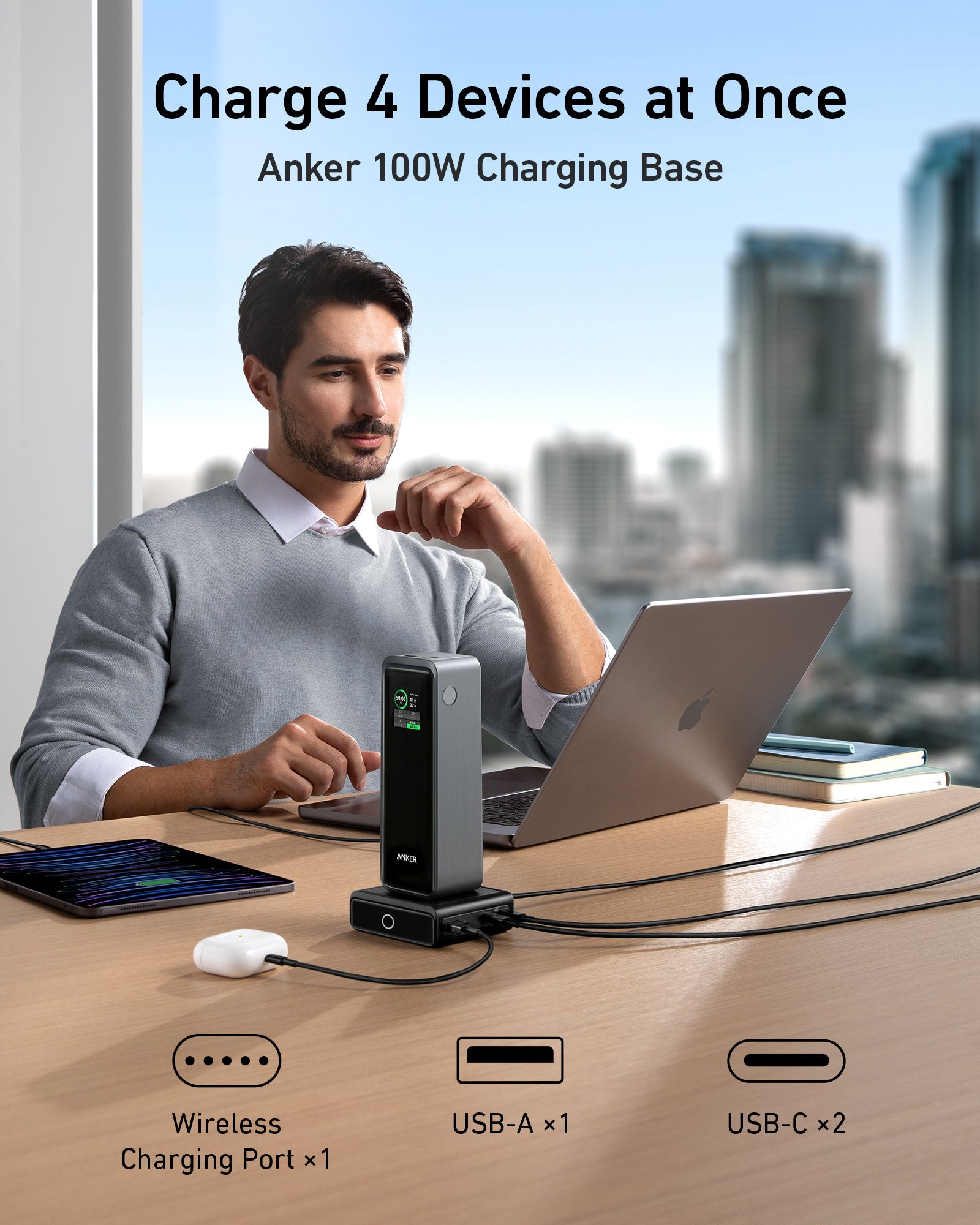 Apos Audio Anker Accessory Anker Prime 27,650mAh Power Bank (250W) and 100W Charging Base
