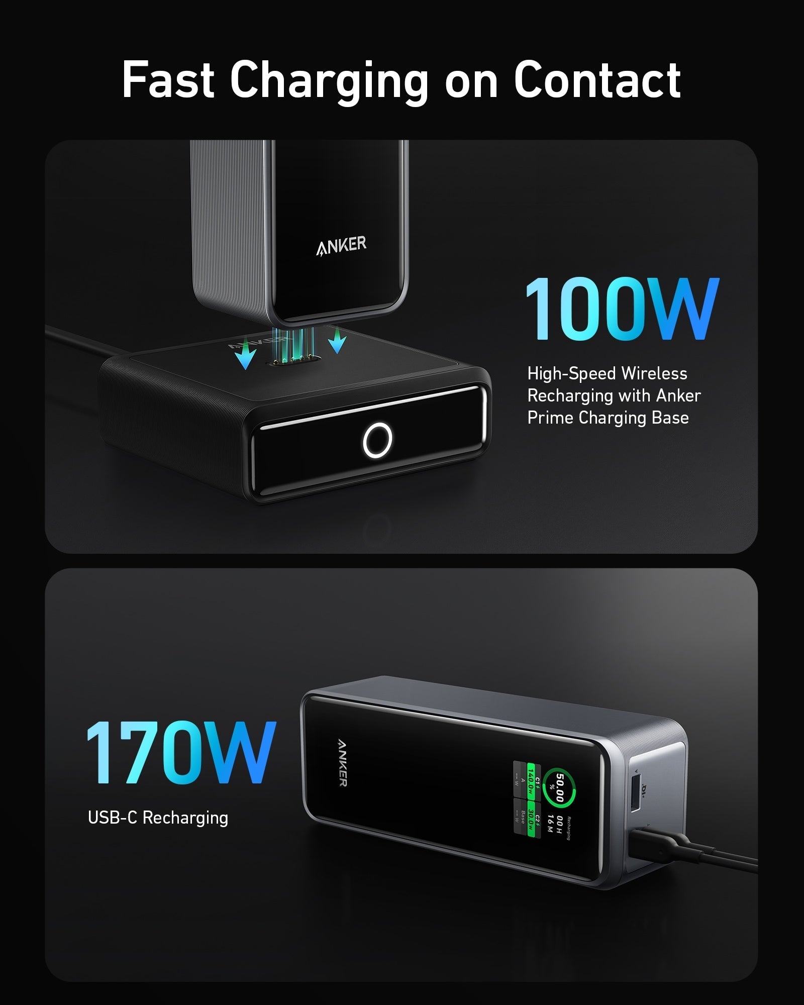 Apos Audio Anker Accessory Anker Prime 27,650mAh Power Bank (250W) and 100W Charging Base