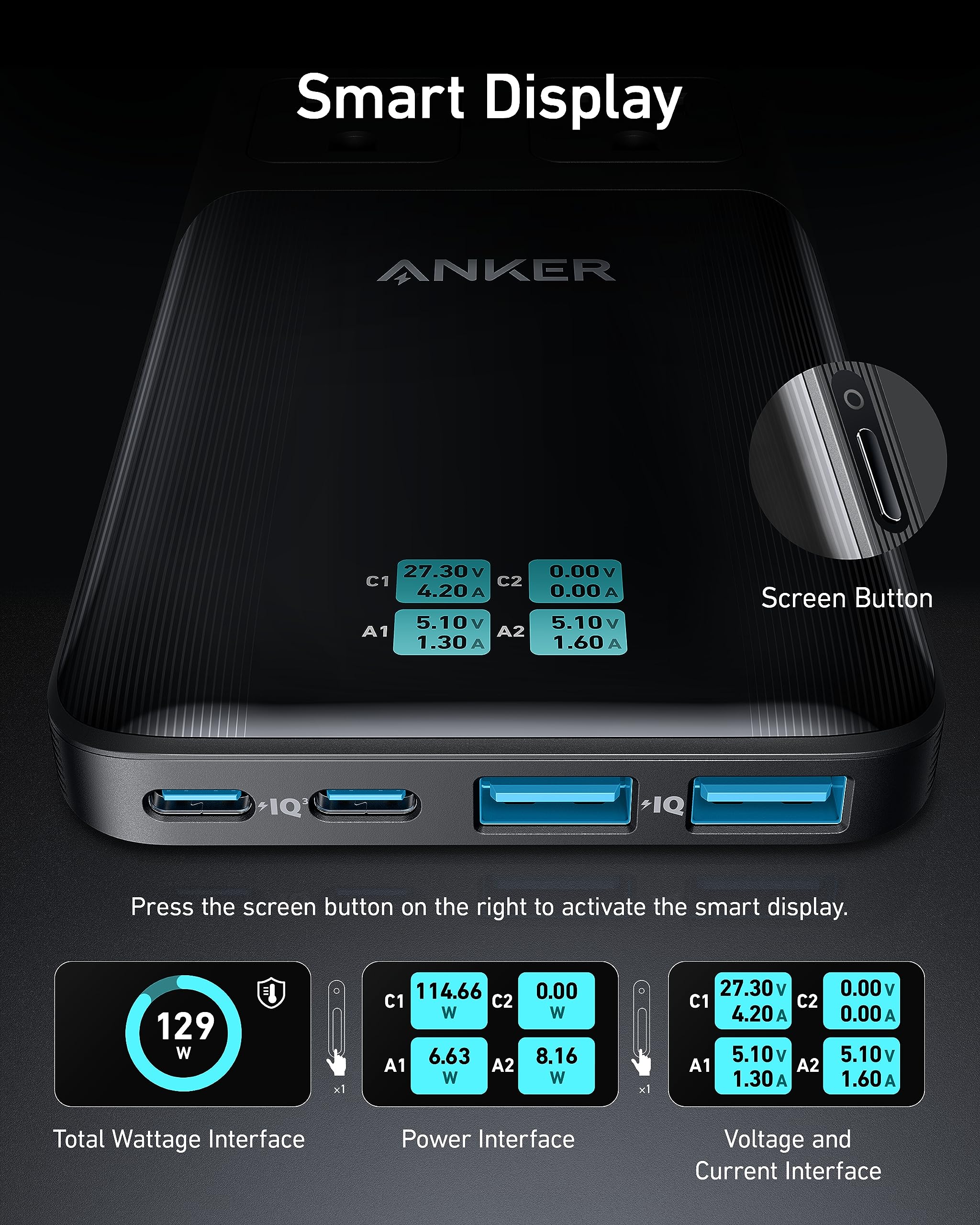 Apos Audio Anker Accessory Anker Prime 6-in-1 Charging Station (140W)
