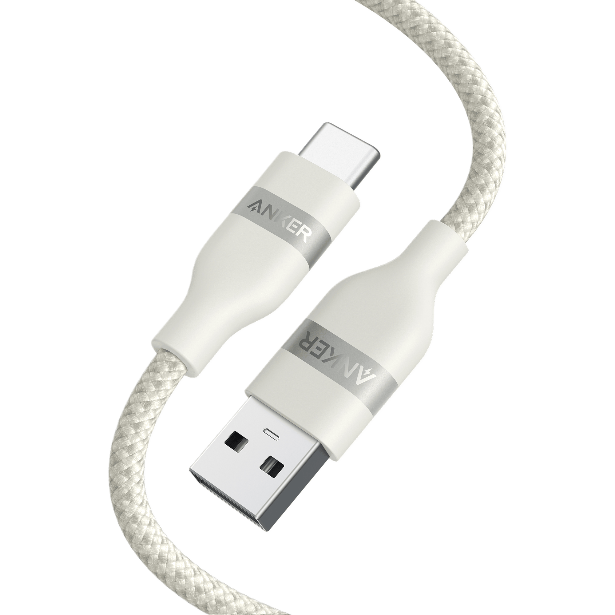 Apos Audio Anker Accessory Anker USB-A to USB-C Cable (3 ft/6 ft, Upcycled-Braided) White / 3 ft
