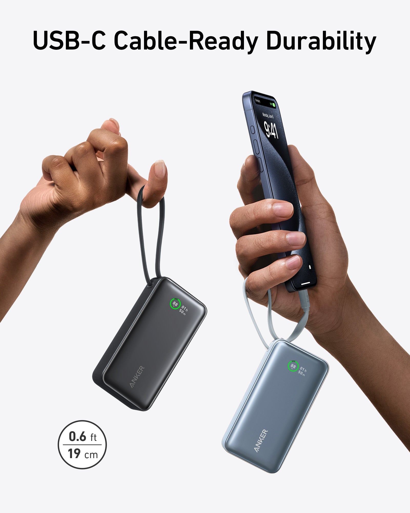 Apos Audio Anker charging only Anker Nano Power Bank (30W, Built-In USB-C Cable)